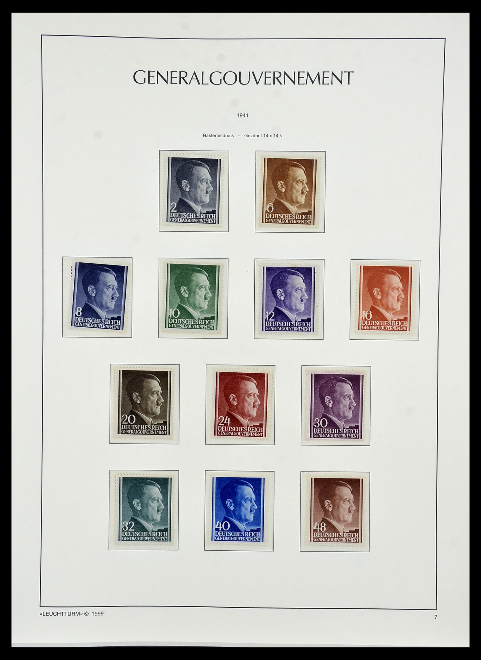 34474 032 - Postzegelverzameling 34474 Duitse gebieden en bezettingen 1920-1943.