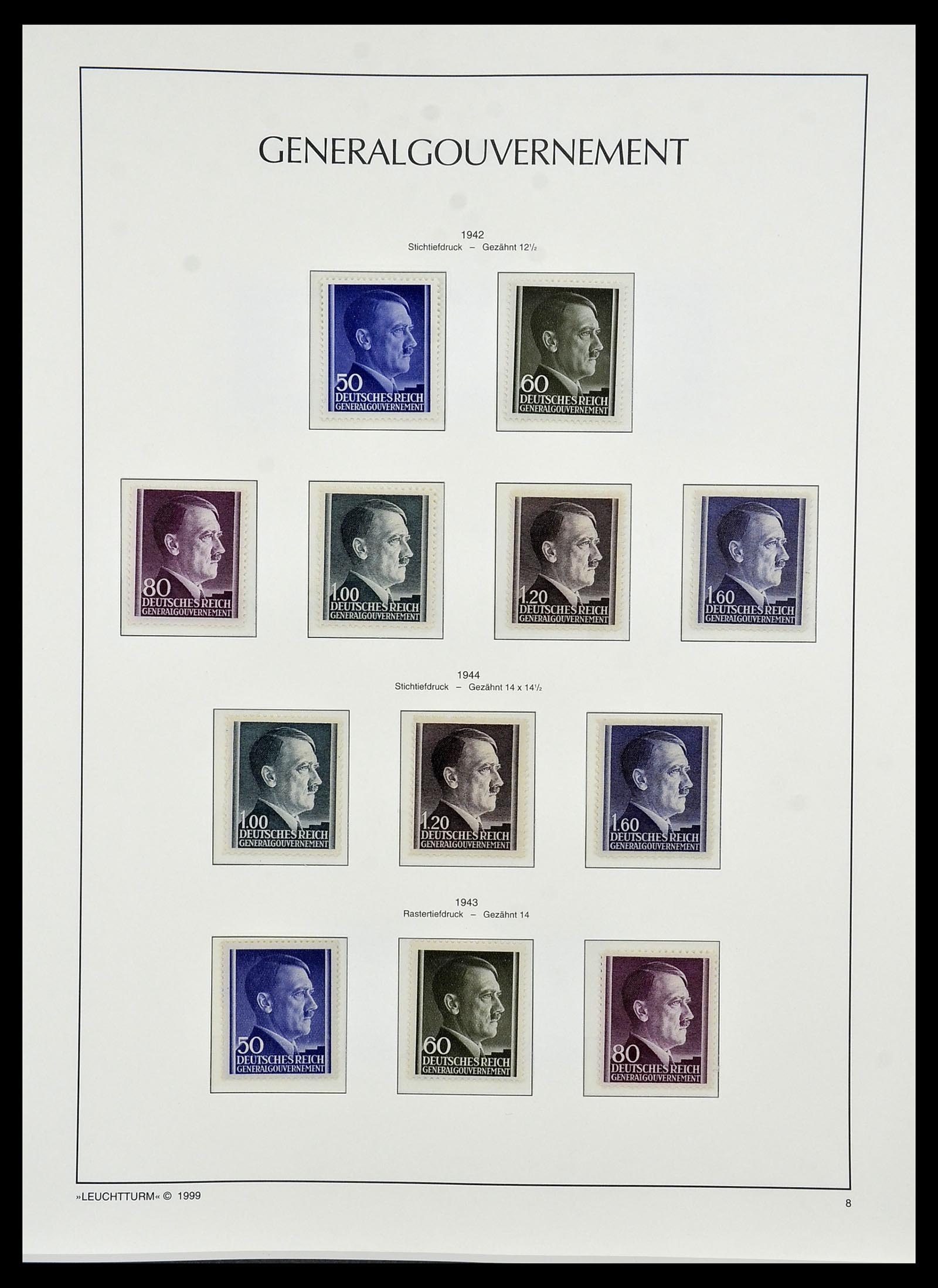 34474 033 - Postzegelverzameling 34474 Duitse gebieden en bezettingen 1920-1943.