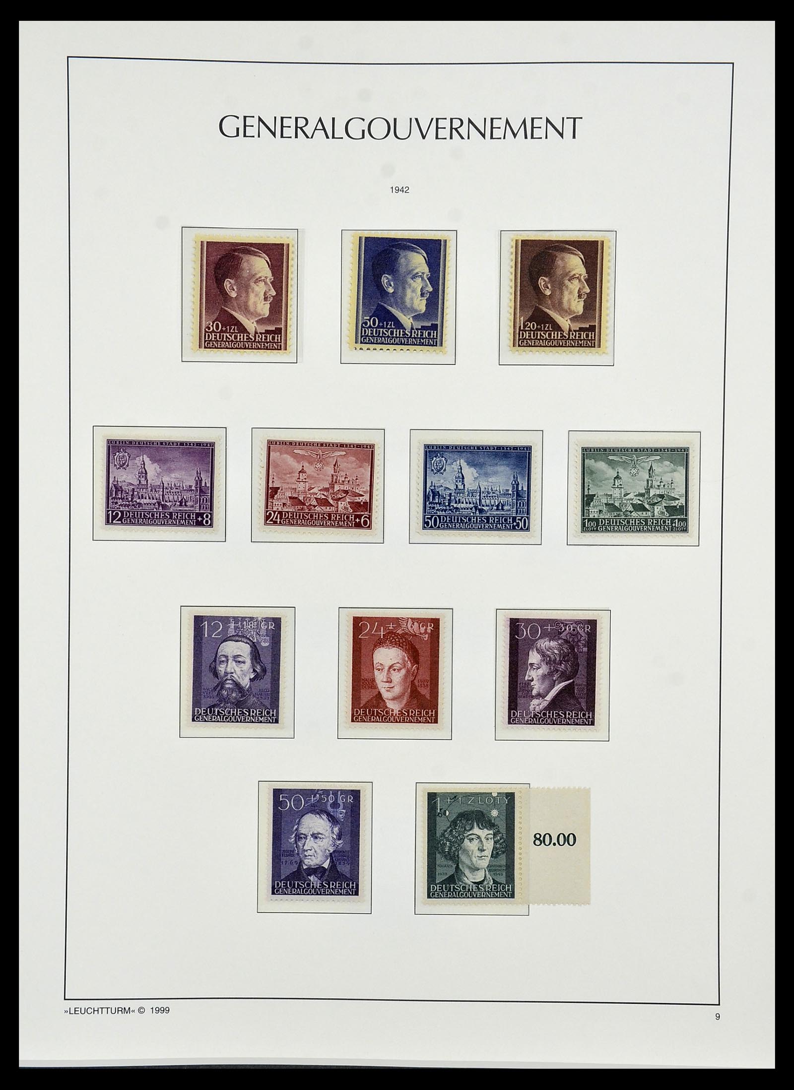 34474 034 - Postzegelverzameling 34474 Duitse gebieden en bezettingen 1920-1943.