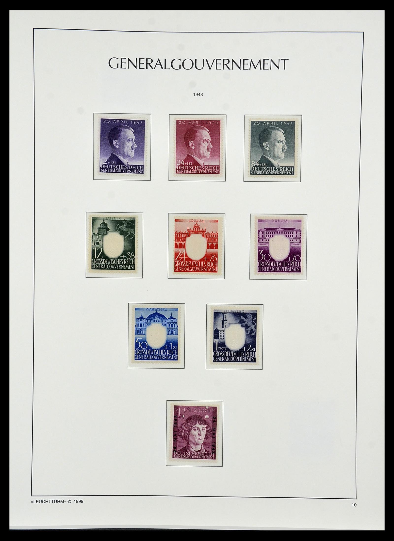 34474 035 - Postzegelverzameling 34474 Duitse gebieden en bezettingen 1920-1943.