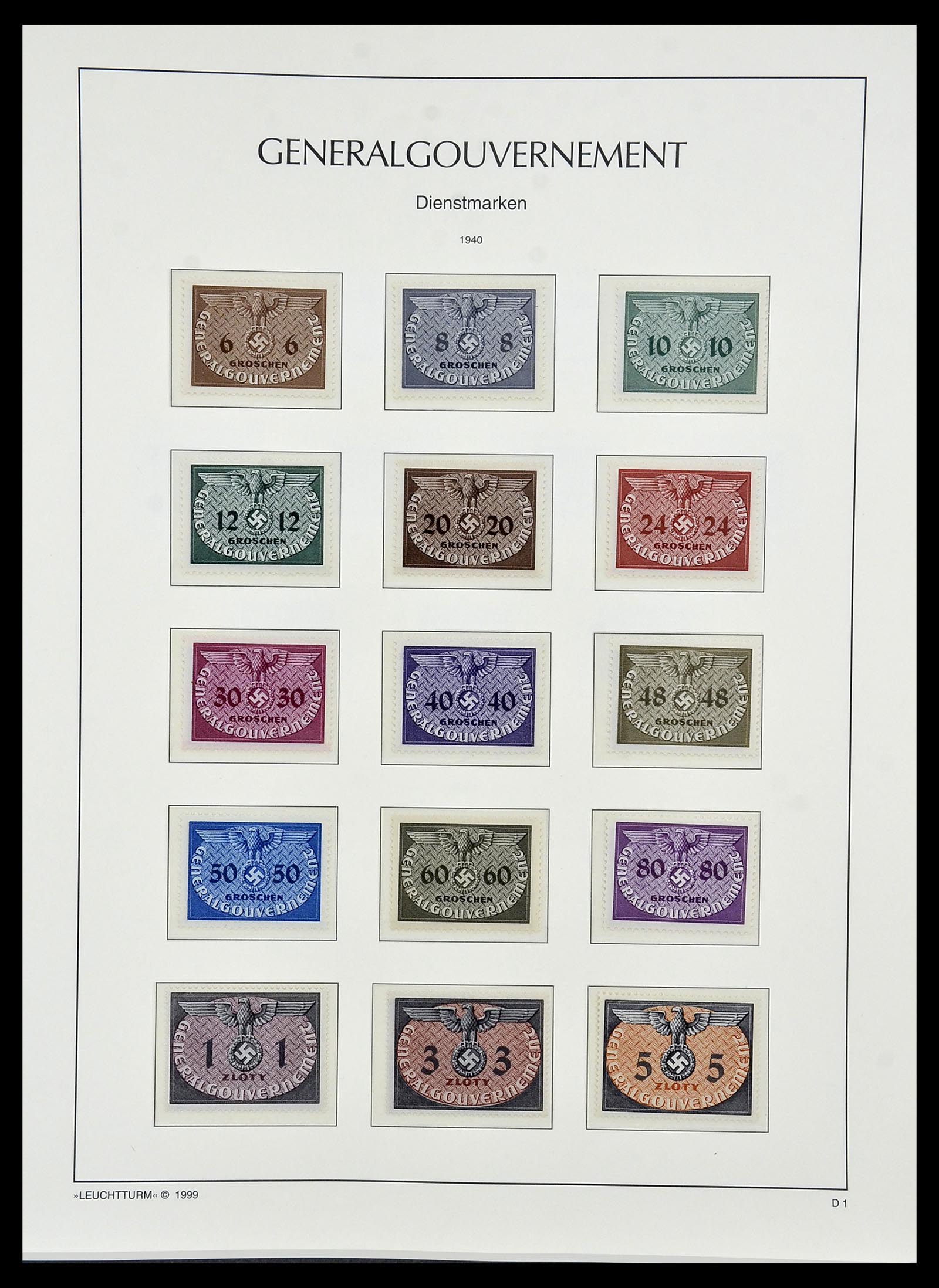 34474 037 - Postzegelverzameling 34474 Duitse gebieden en bezettingen 1920-1943.