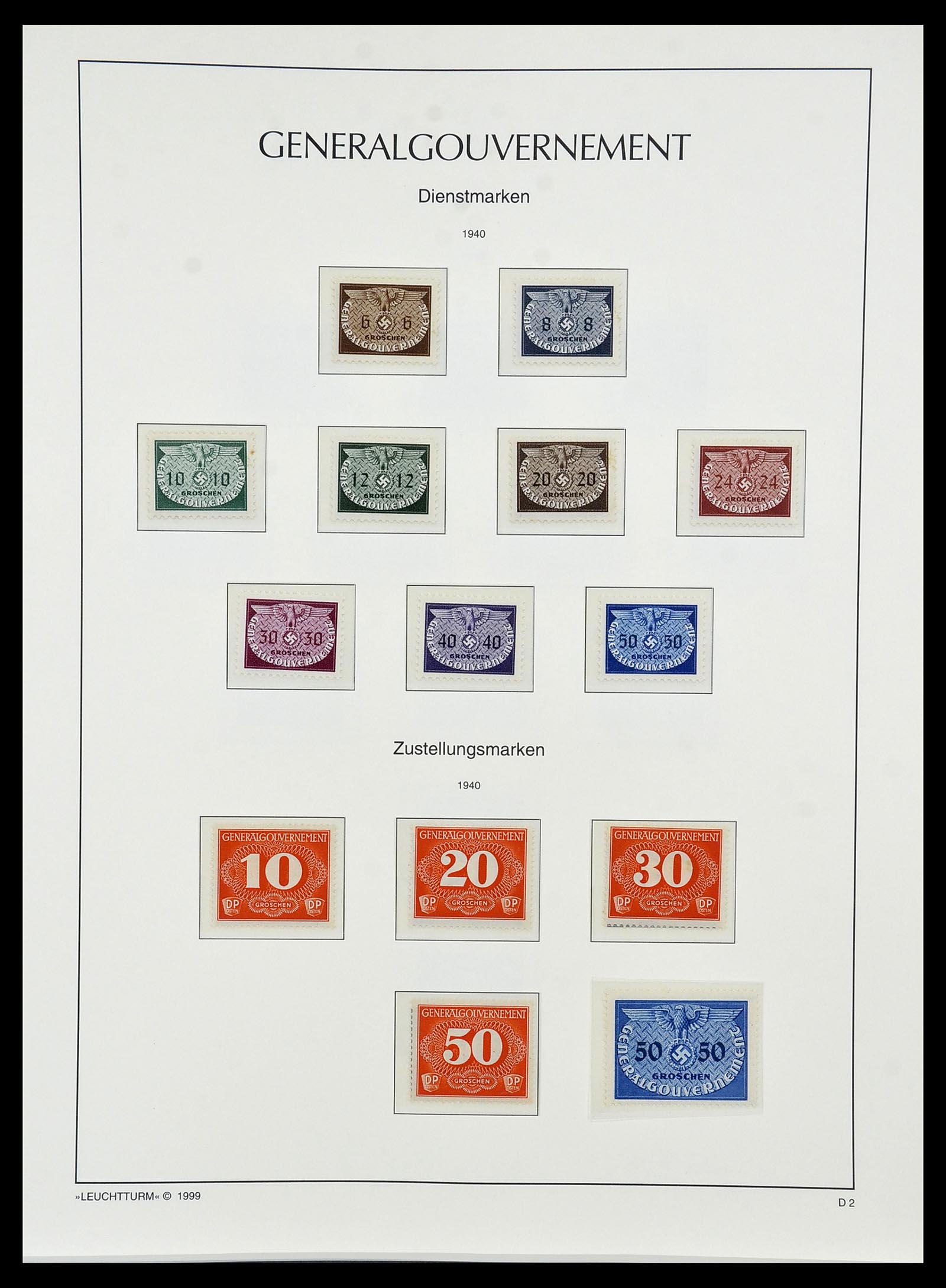 34474 038 - Postzegelverzameling 34474 Duitse gebieden en bezettingen 1920-1943.