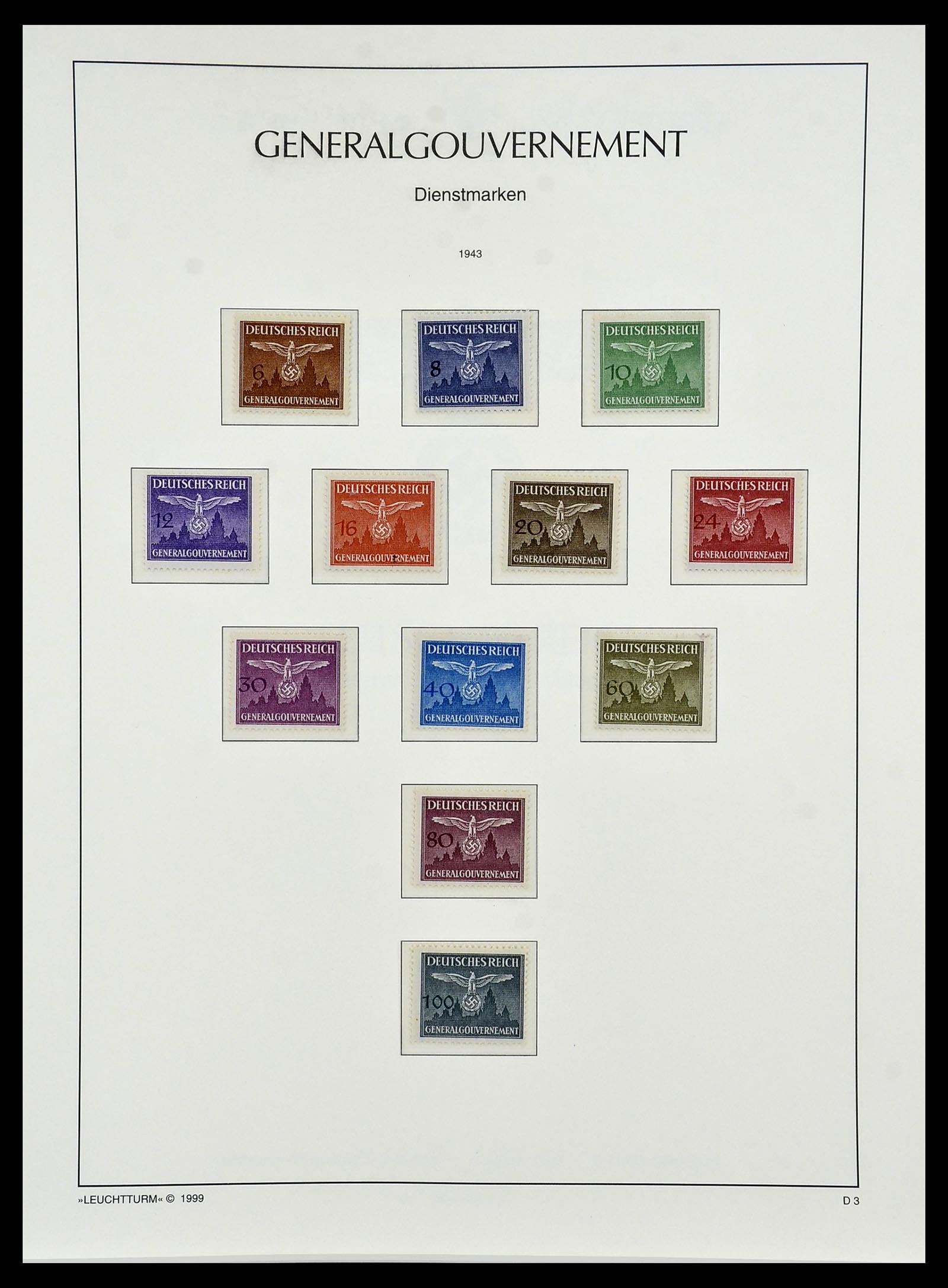 34474 039 - Postzegelverzameling 34474 Duitse gebieden en bezettingen 1920-1943.