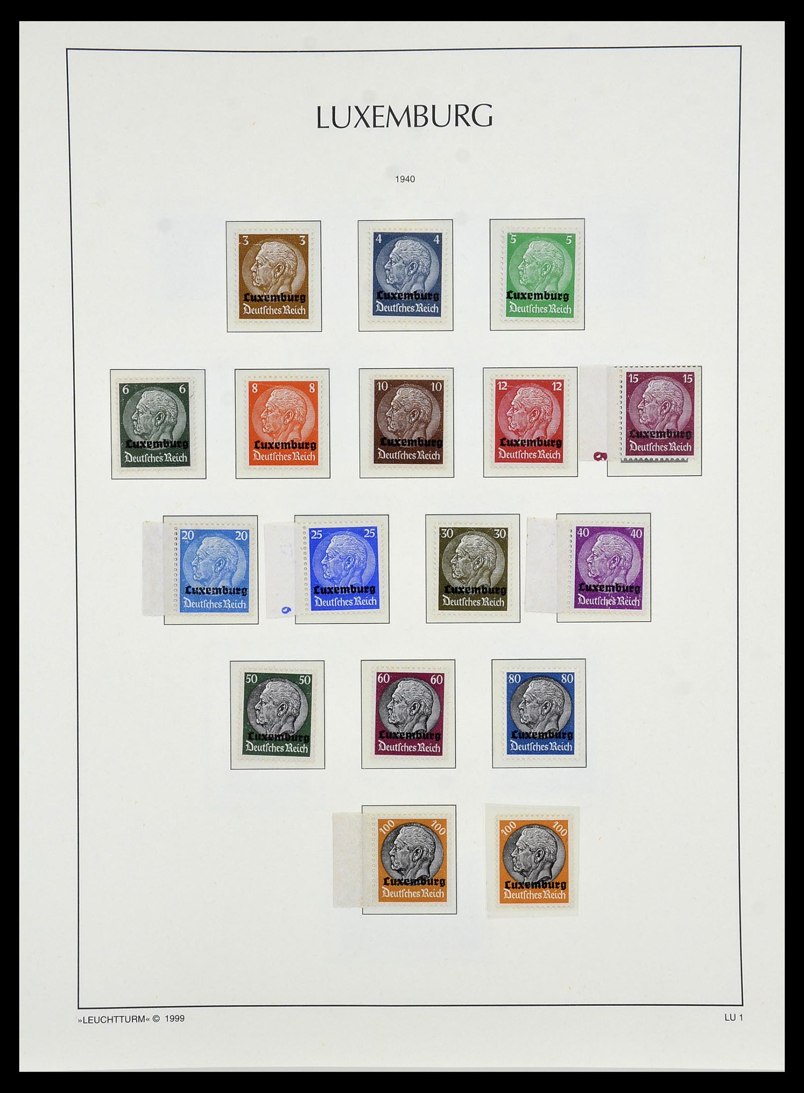 34474 042 - Postzegelverzameling 34474 Duitse gebieden en bezettingen 1920-1943.