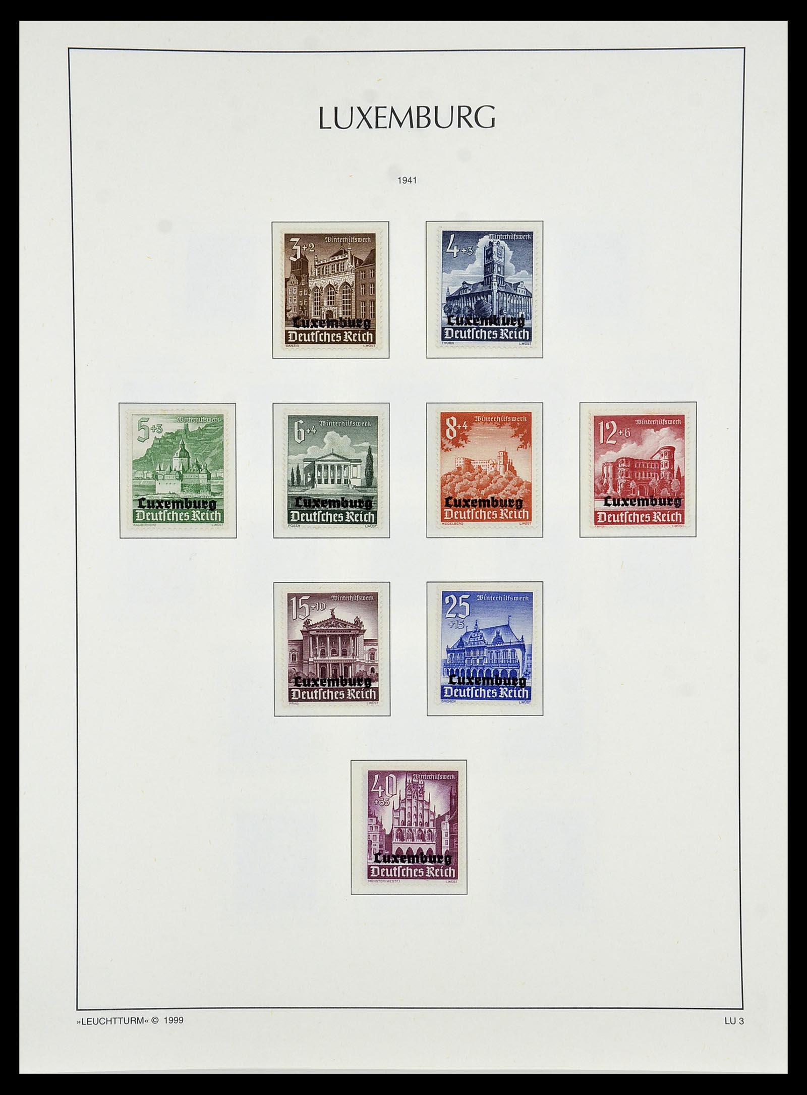 34474 044 - Postzegelverzameling 34474 Duitse gebieden en bezettingen 1920-1943.