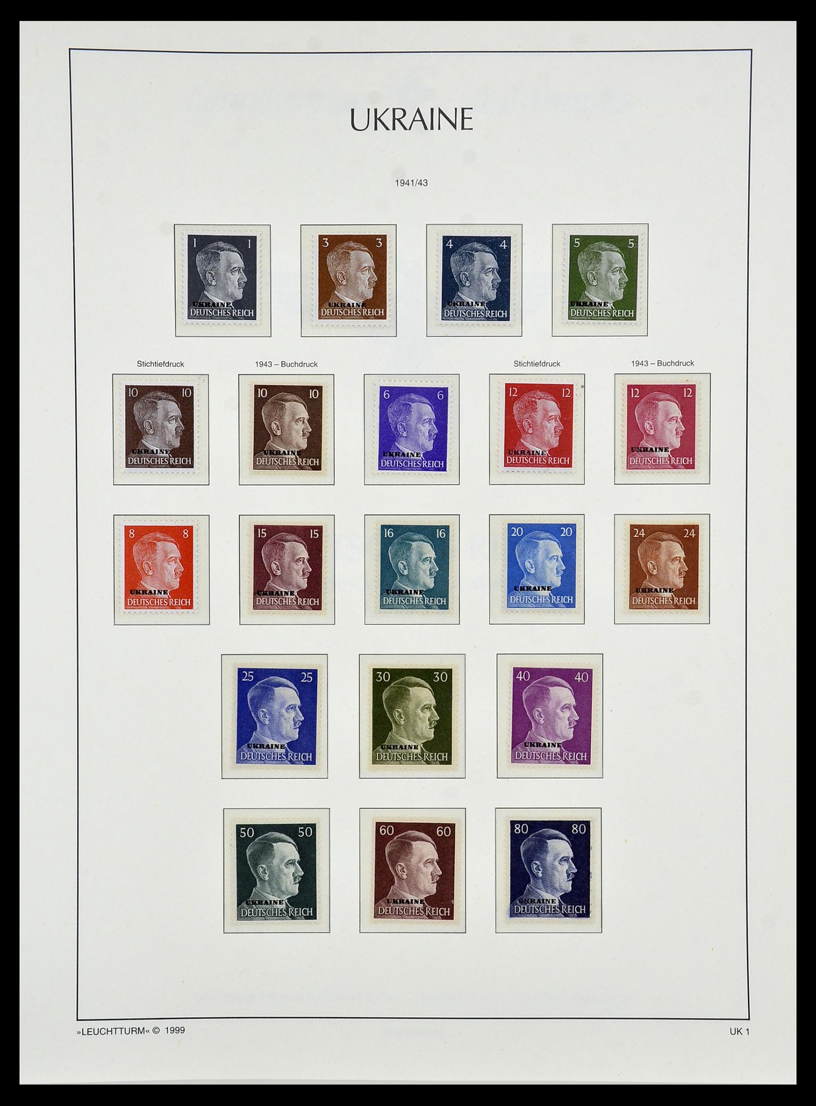 34474 046 - Postzegelverzameling 34474 Duitse gebieden en bezettingen 1920-1943.