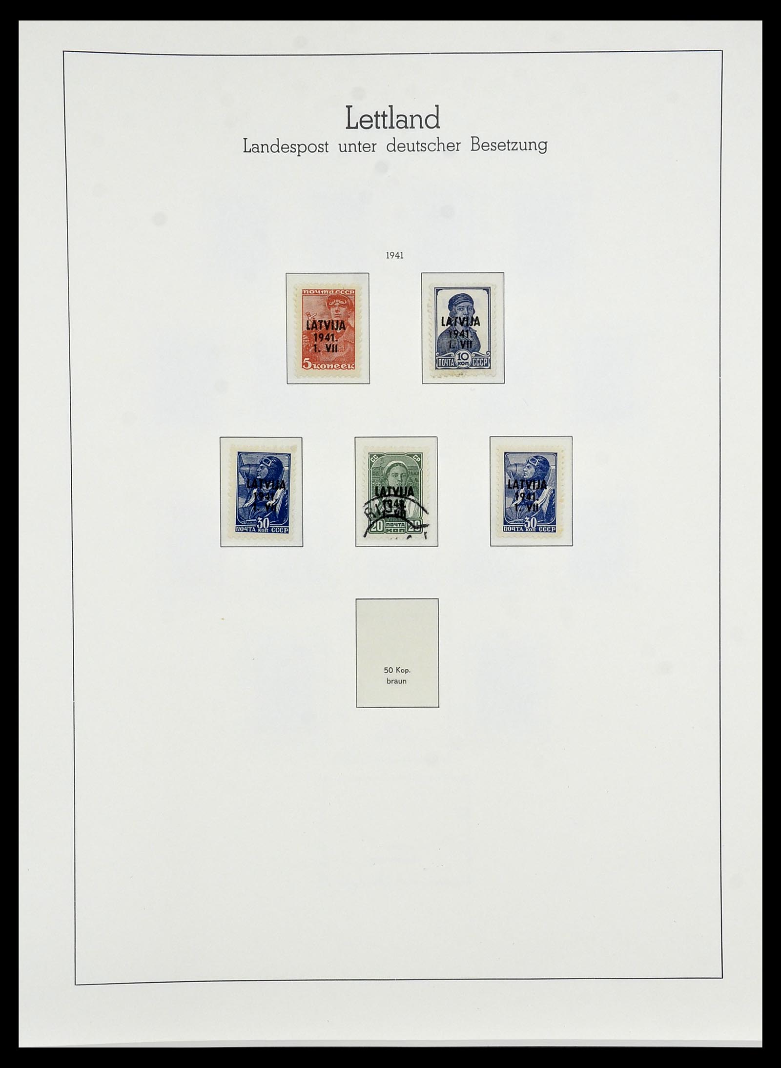 34474 048 - Postzegelverzameling 34474 Duitse gebieden en bezettingen 1920-1943.