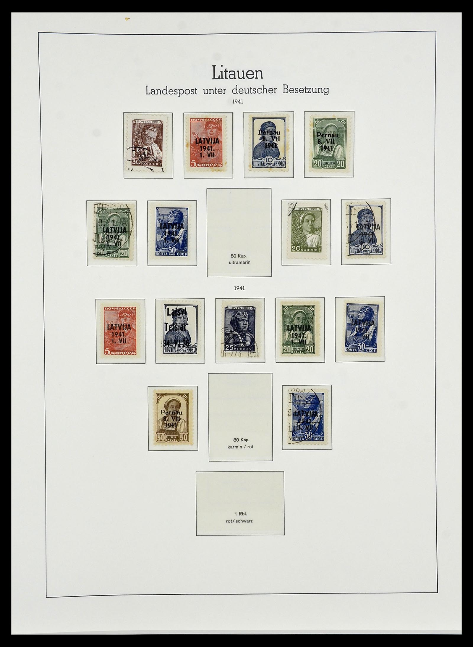 34474 049 - Postzegelverzameling 34474 Duitse gebieden en bezettingen 1920-1943.