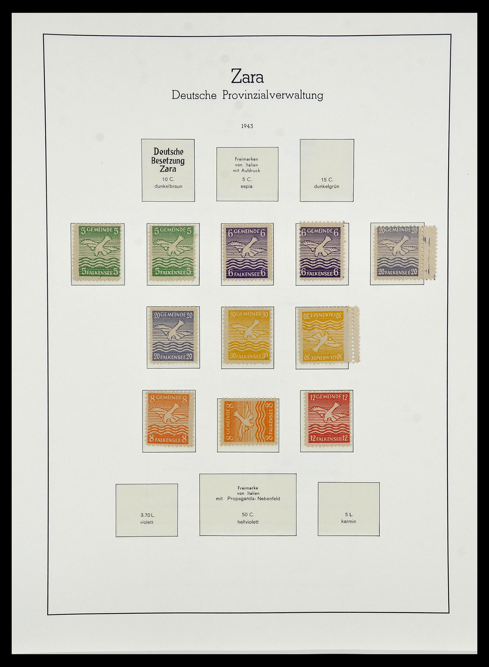 34474 050 - Postzegelverzameling 34474 Duitse gebieden en bezettingen 1920-1943.