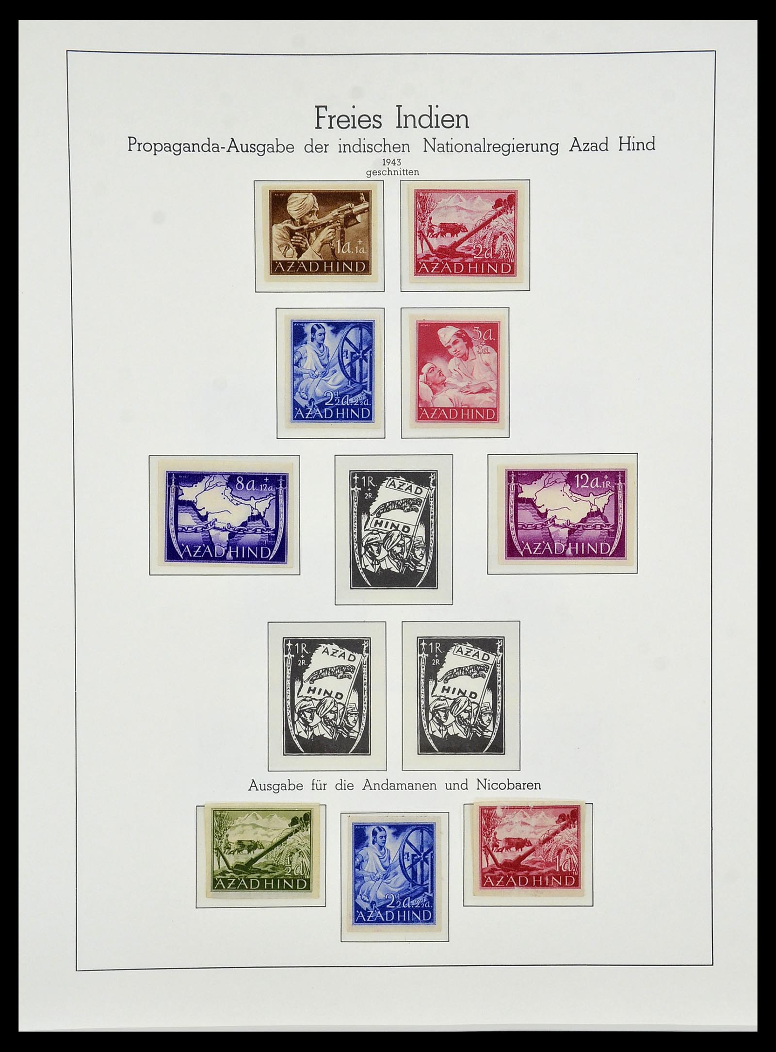 34474 051 - Postzegelverzameling 34474 Duitse gebieden en bezettingen 1920-1943.