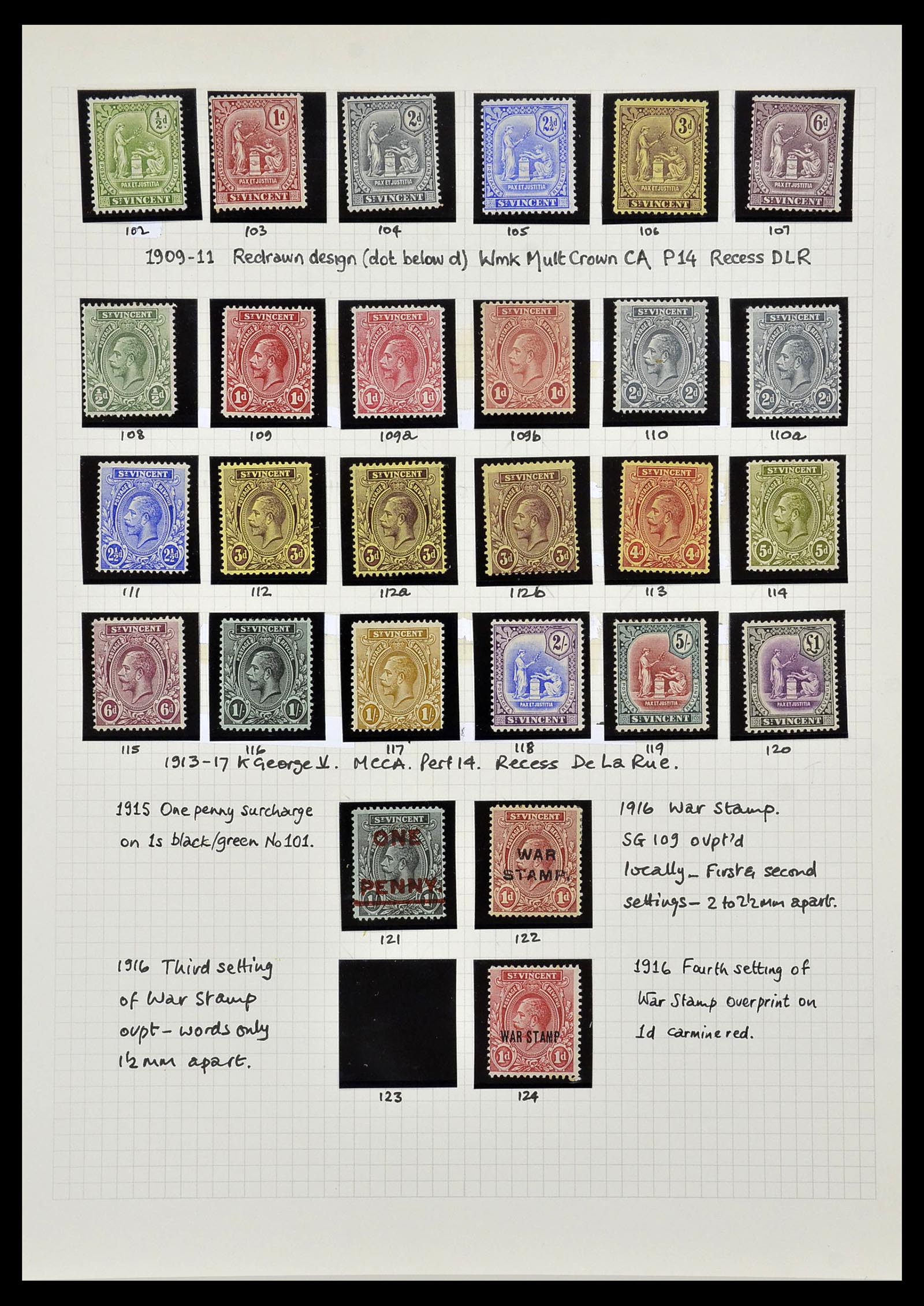 34475 020 - Postzegelverzameling 34475 Engelse koloniën 1861-1964.