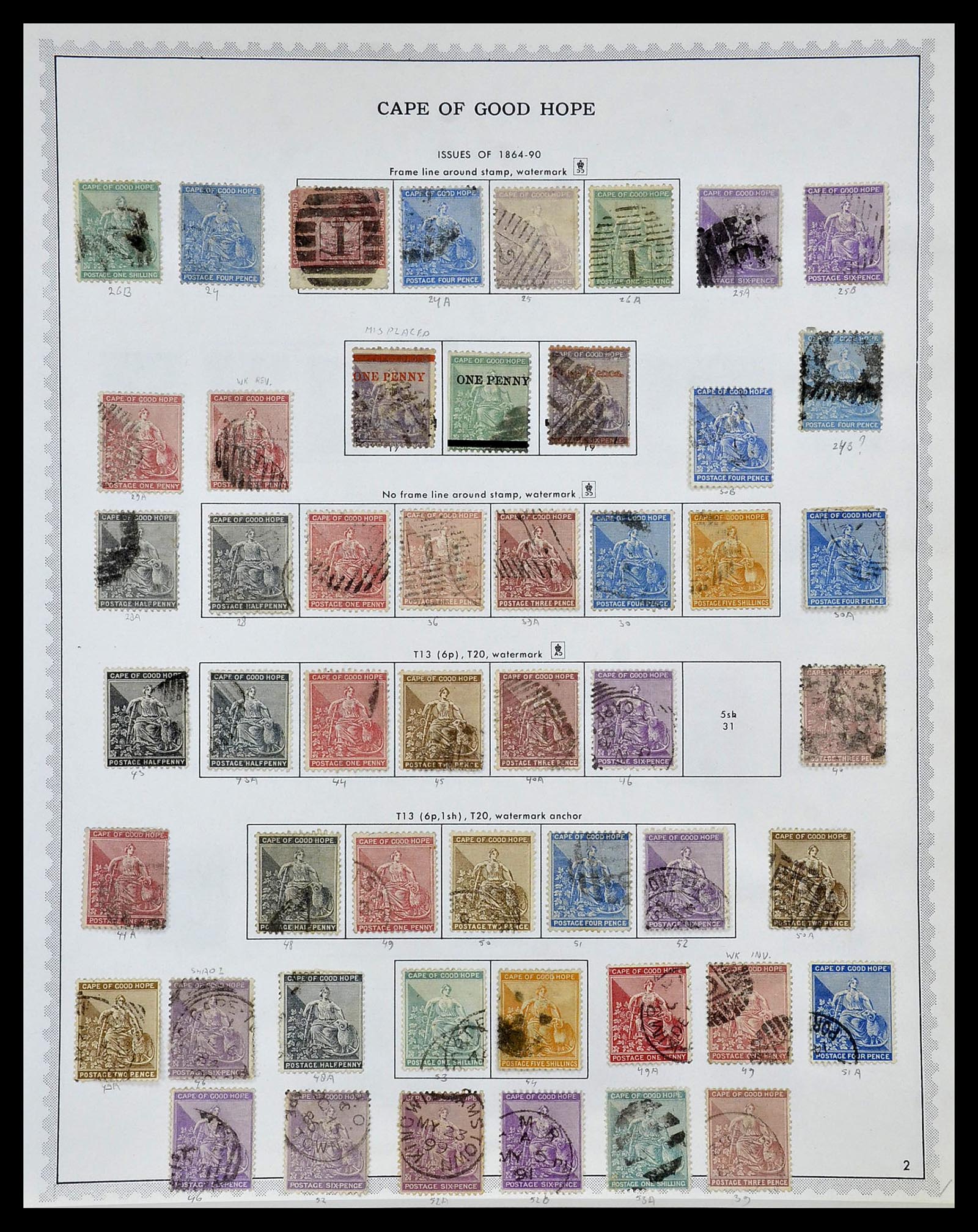34475 028 - Postzegelverzameling 34475 Engelse koloniën 1861-1964.