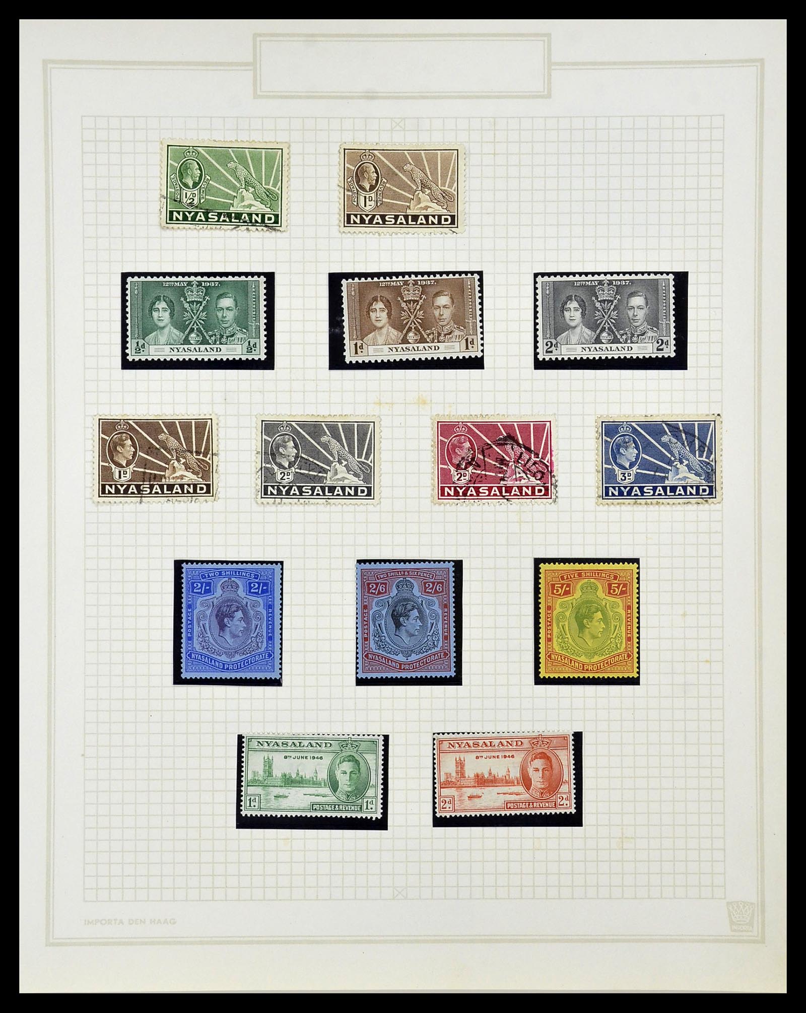 34475 030 - Postzegelverzameling 34475 Engelse koloniën 1861-1964.