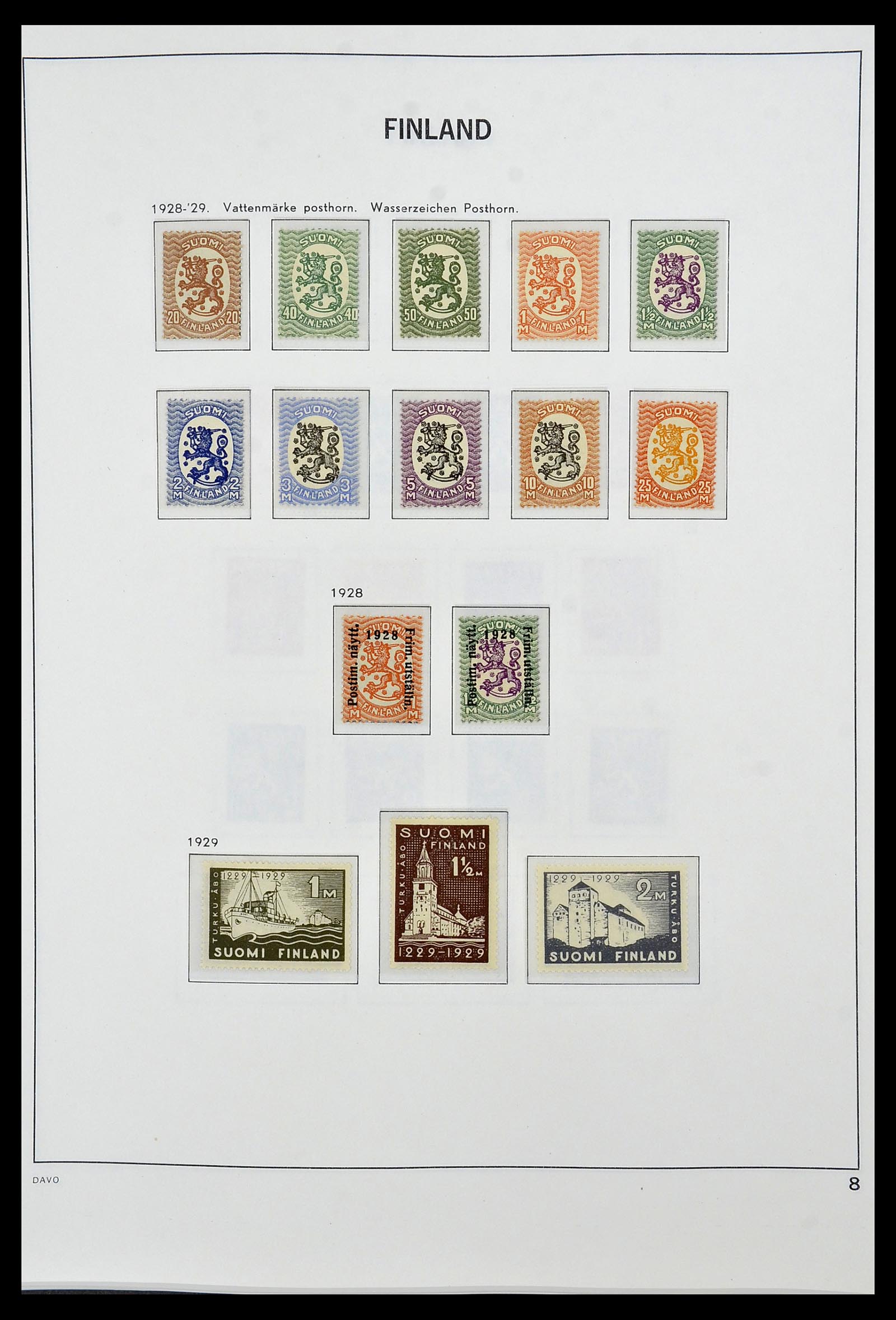 34476 008 - Postzegelverzameling 34476 Finland 1856-1999.