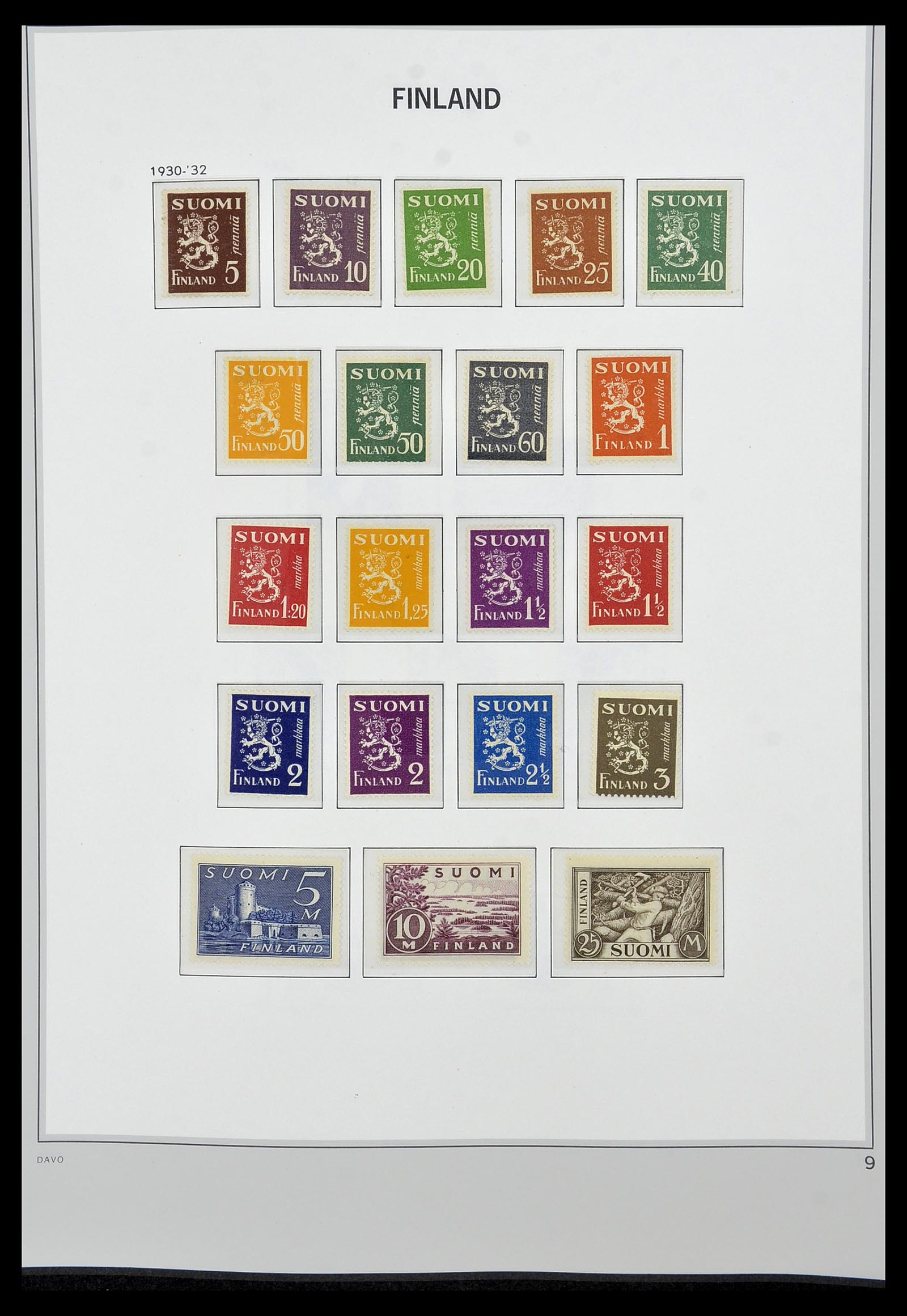34476 009 - Postzegelverzameling 34476 Finland 1856-1999.