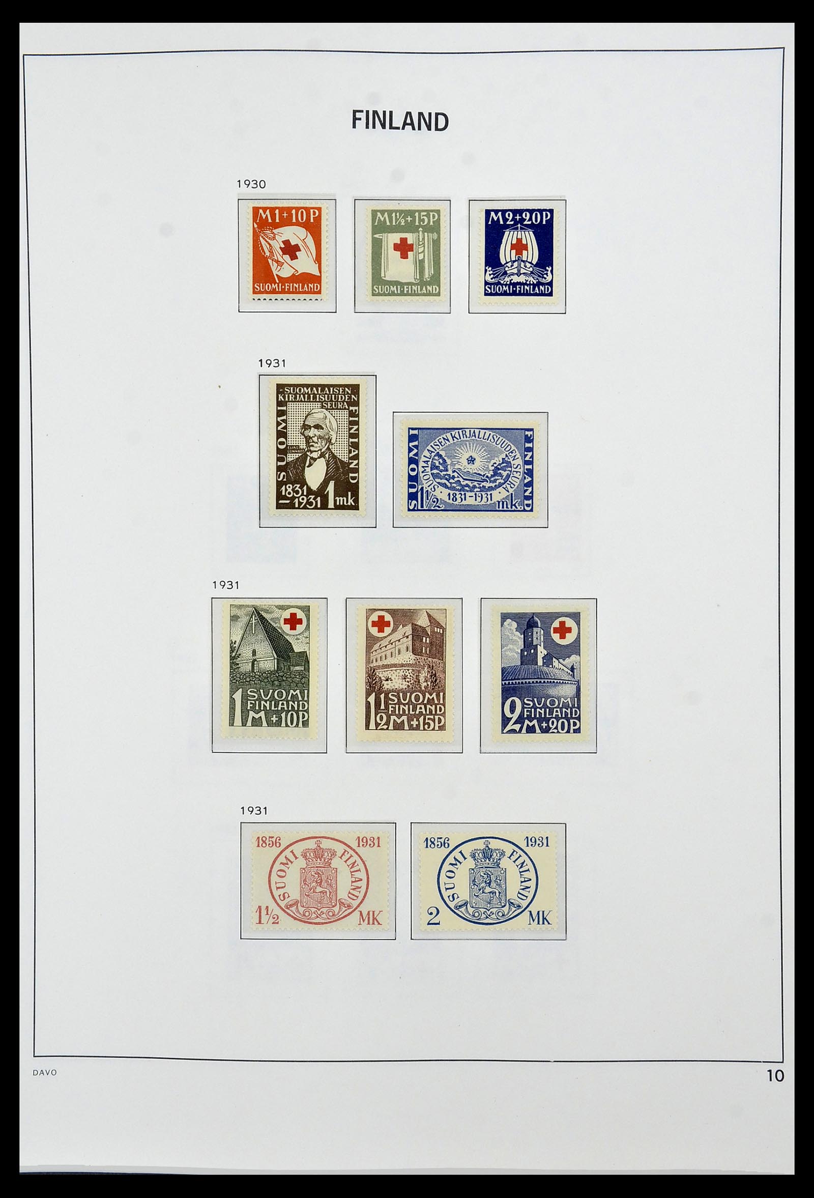34476 010 - Postzegelverzameling 34476 Finland 1856-1999.