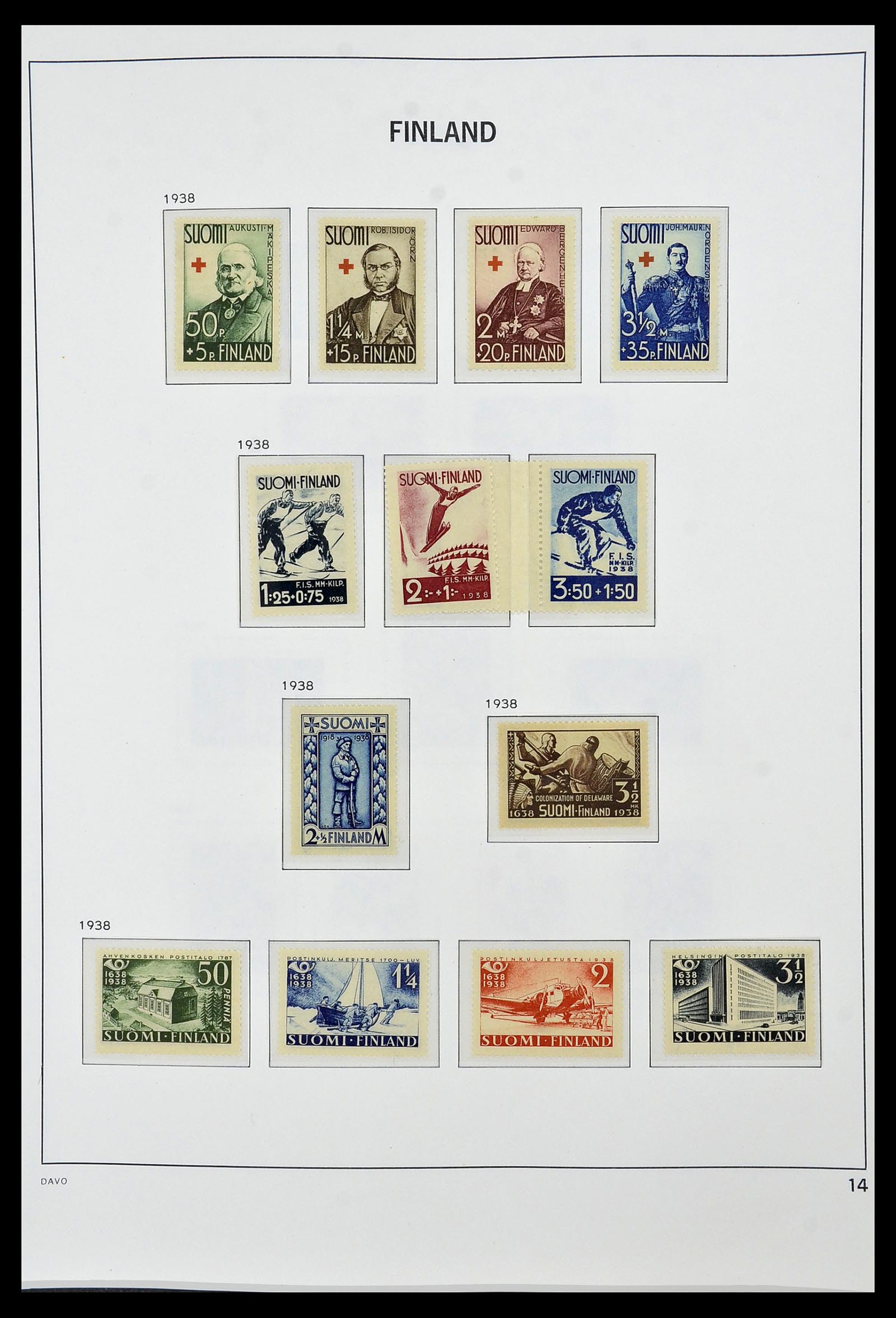 34476 014 - Postzegelverzameling 34476 Finland 1856-1999.