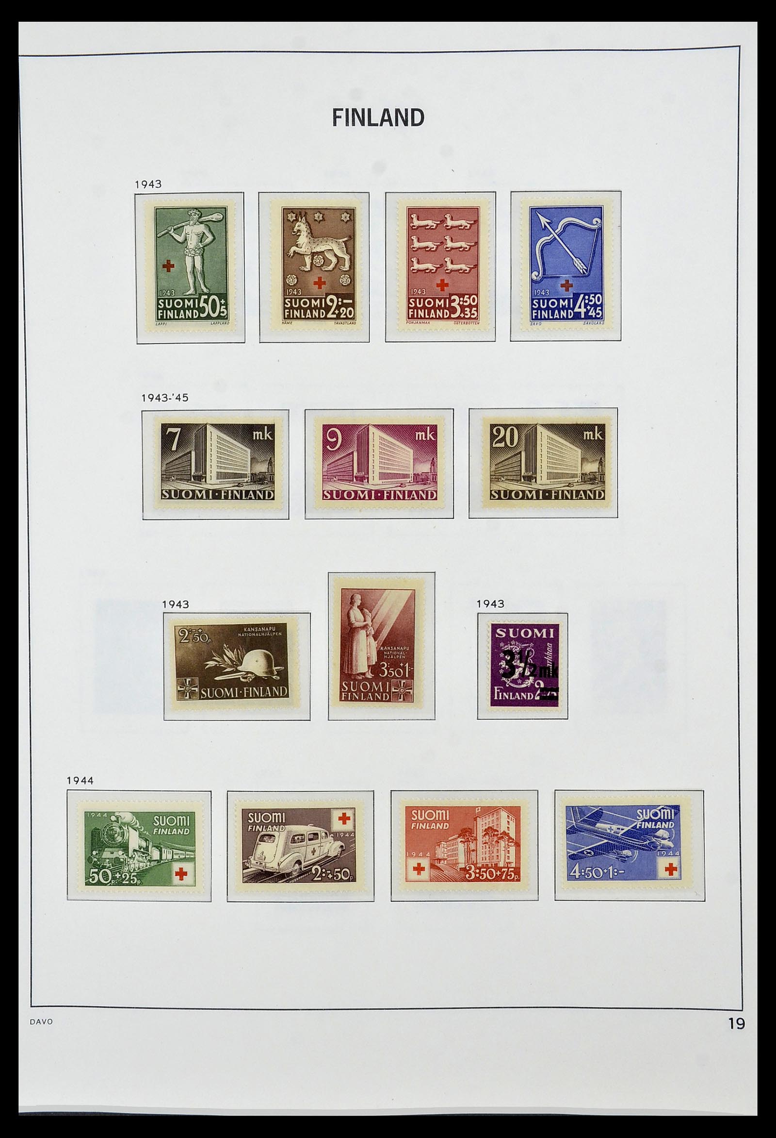 34476 018 - Postzegelverzameling 34476 Finland 1856-1999.