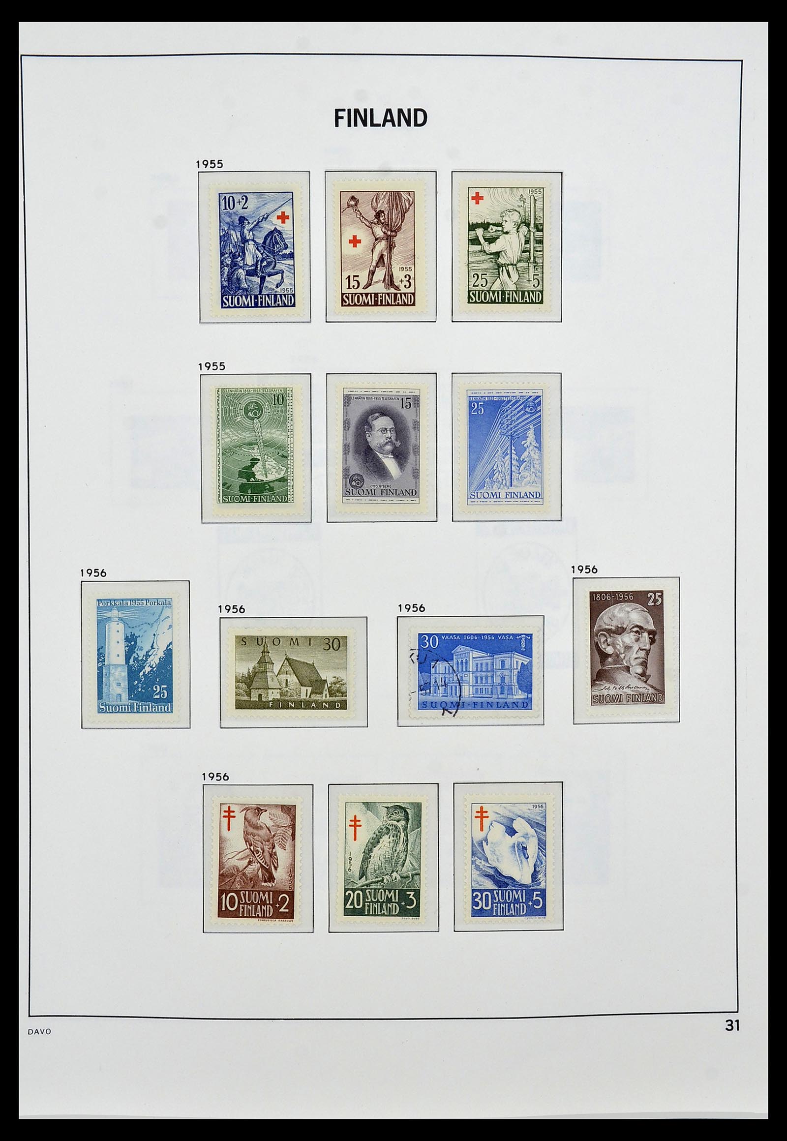 34476 031 - Postzegelverzameling 34476 Finland 1856-1999.