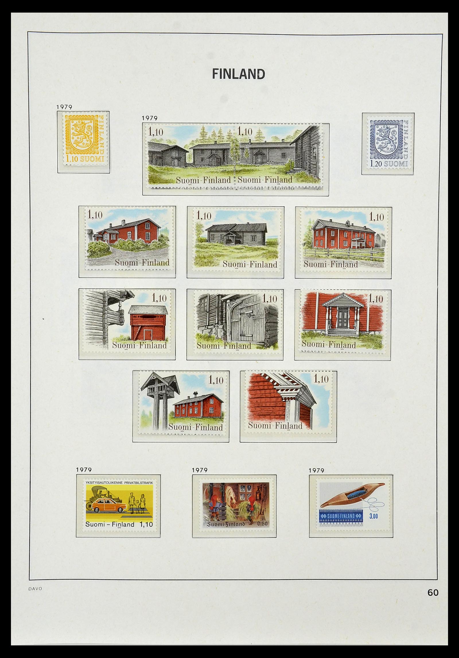 34476 060 - Postzegelverzameling 34476 Finland 1856-1999.