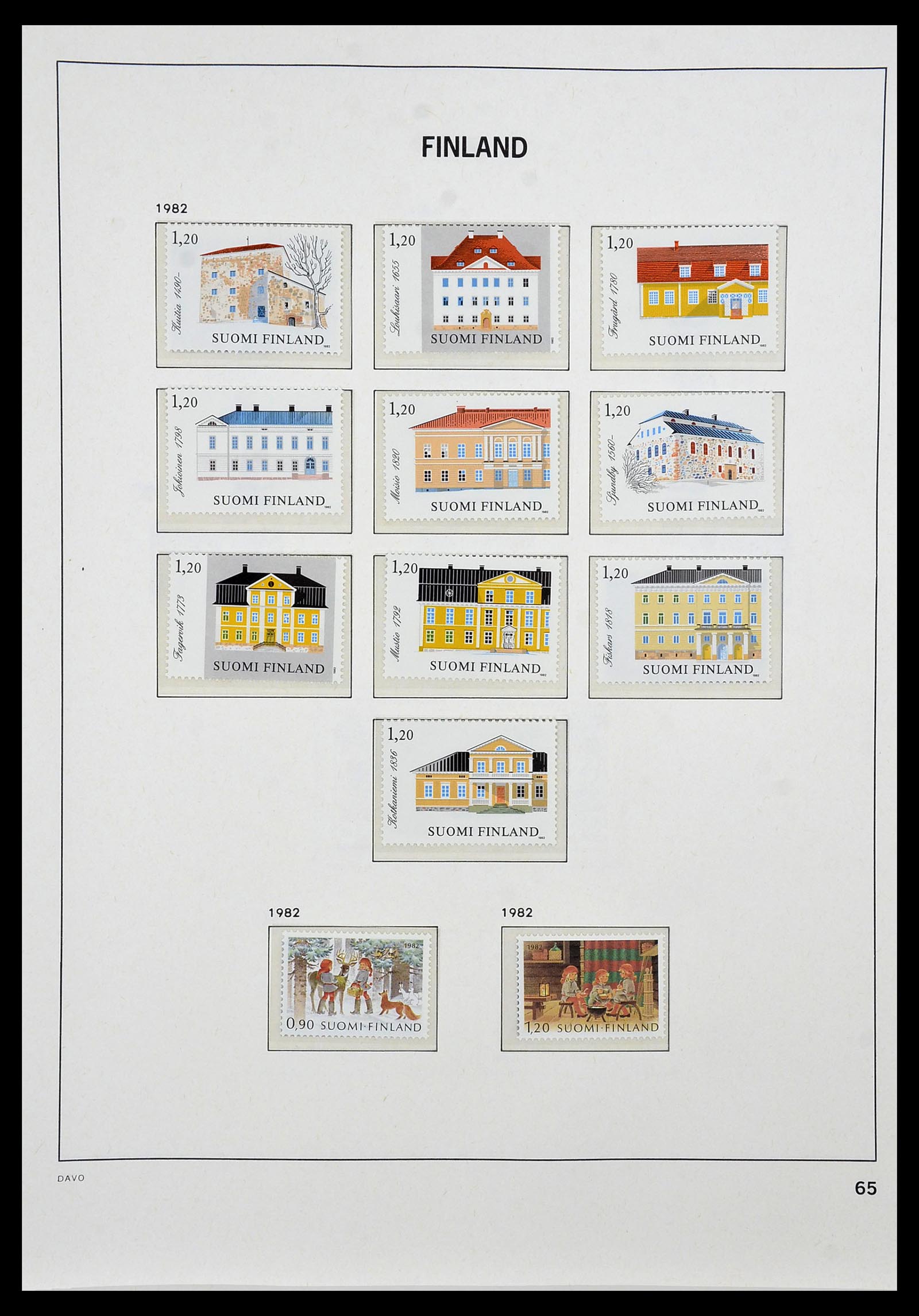 34476 065 - Postzegelverzameling 34476 Finland 1856-1999.