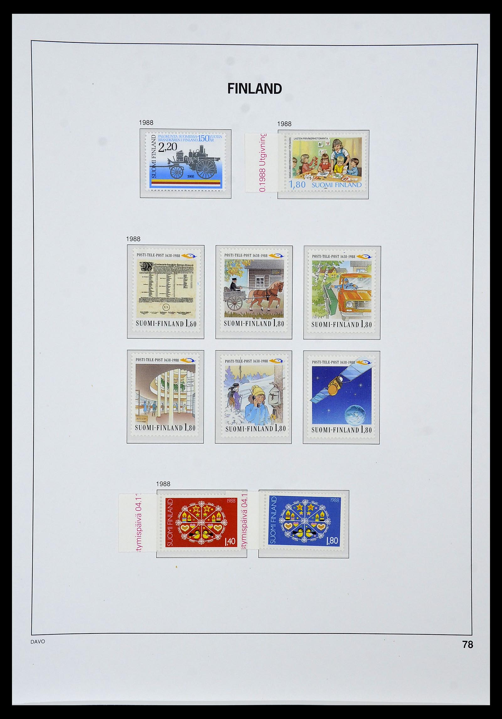 34476 078 - Postzegelverzameling 34476 Finland 1856-1999.