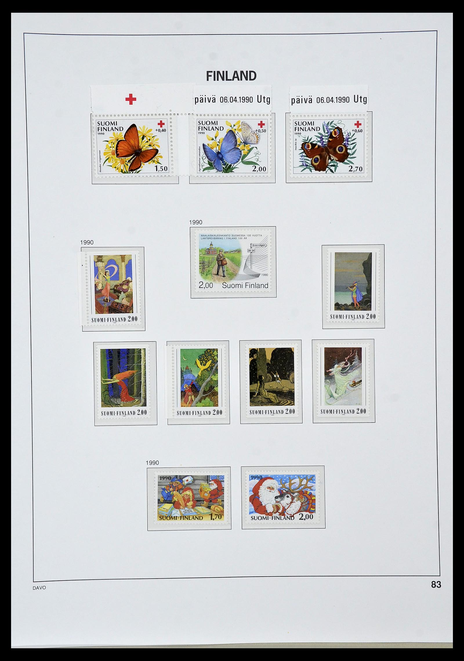 34476 083 - Postzegelverzameling 34476 Finland 1856-1999.