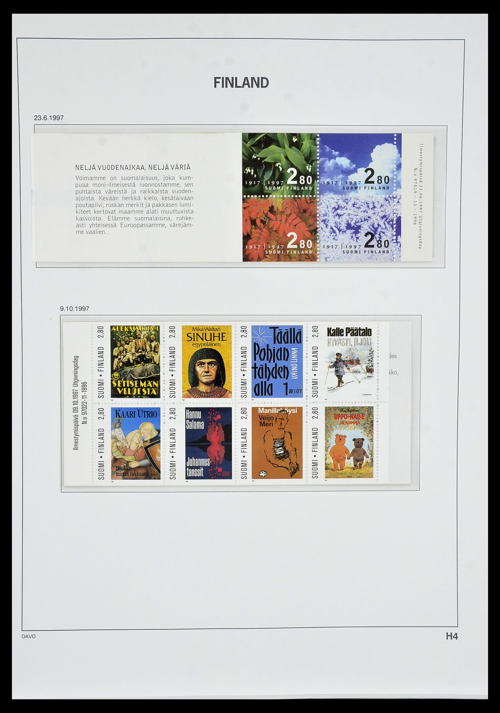 34476 127 - Postzegelverzameling 34476 Finland 1856-1999.