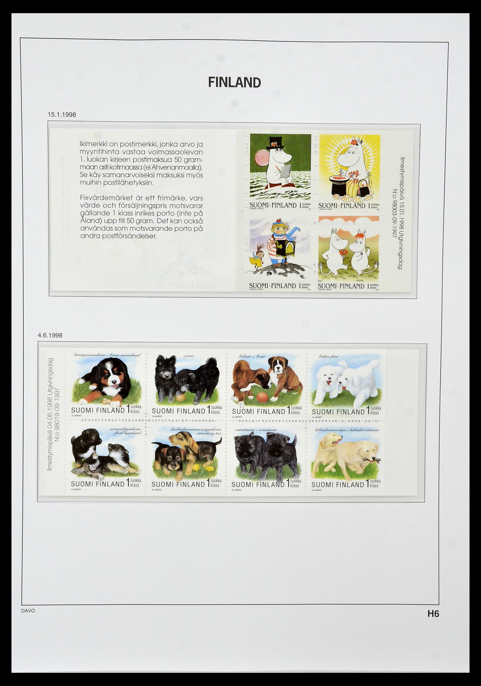 34476 129 - Postzegelverzameling 34476 Finland 1856-1999.