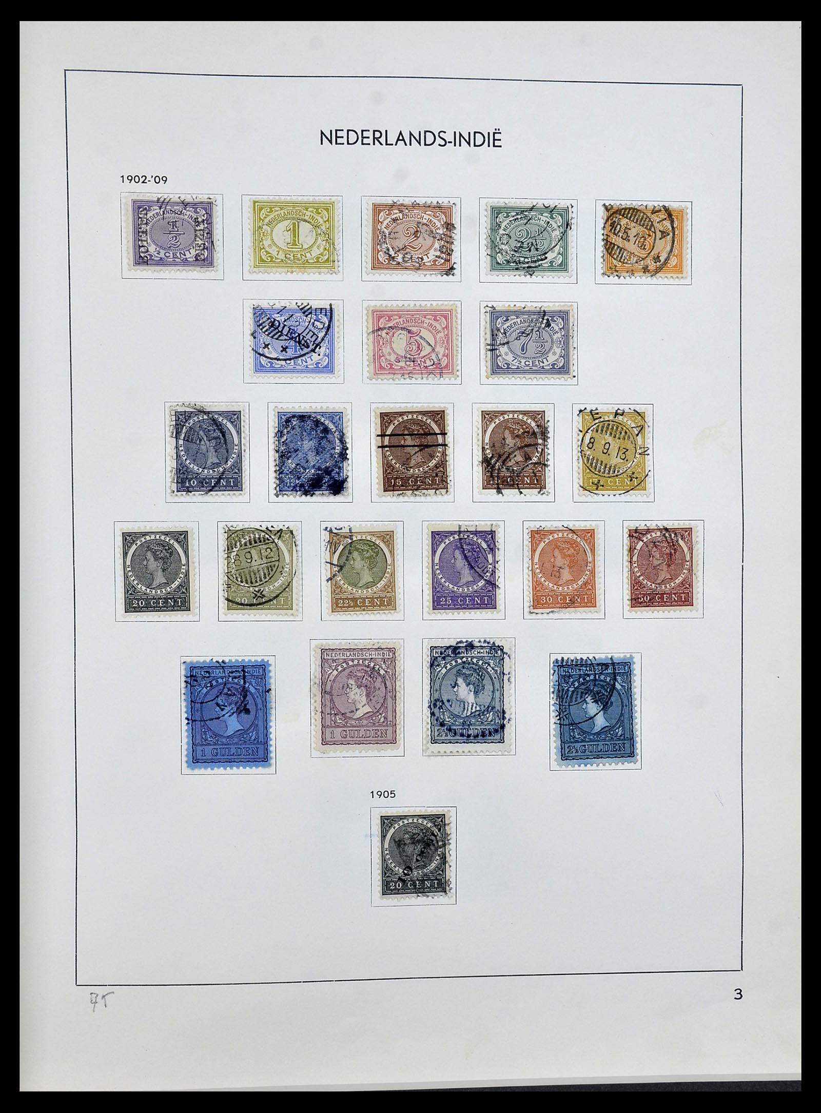 34477 003 - Postzegelverzameling 34477 Nederlands Indië 1864-1962.