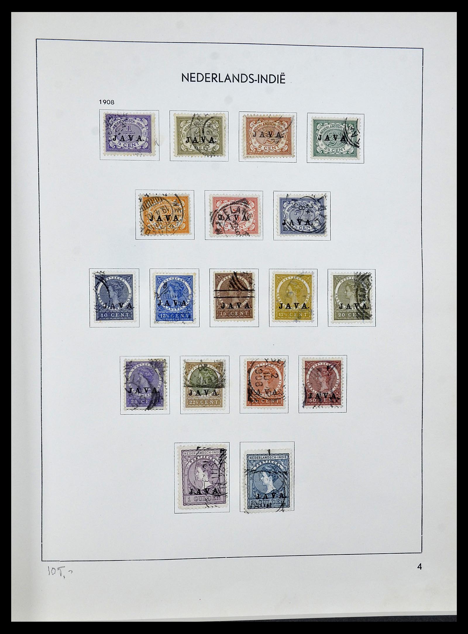 34477 004 - Postzegelverzameling 34477 Nederlands Indië 1864-1962.