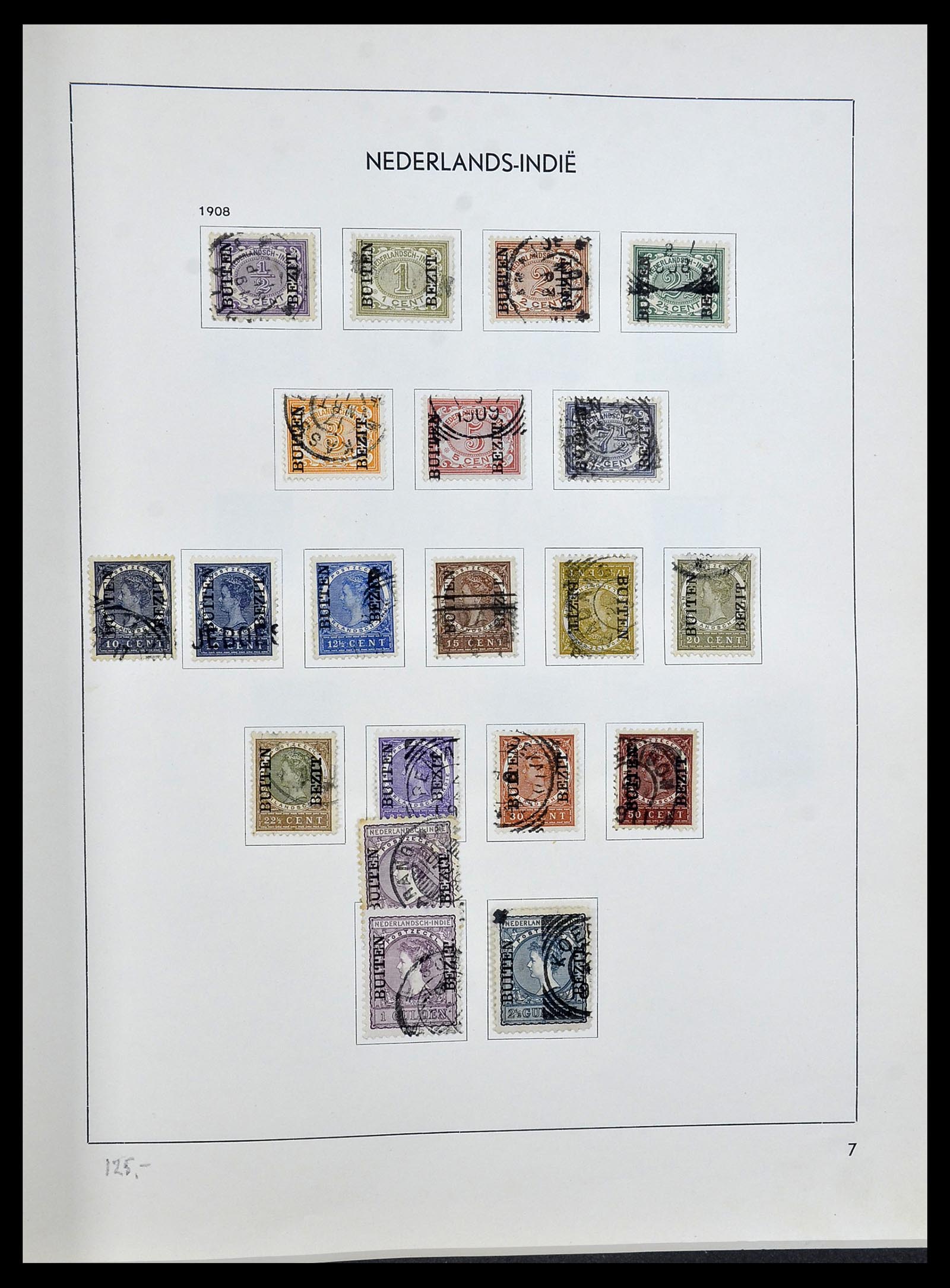 34477 006 - Postzegelverzameling 34477 Nederlands Indië 1864-1962.