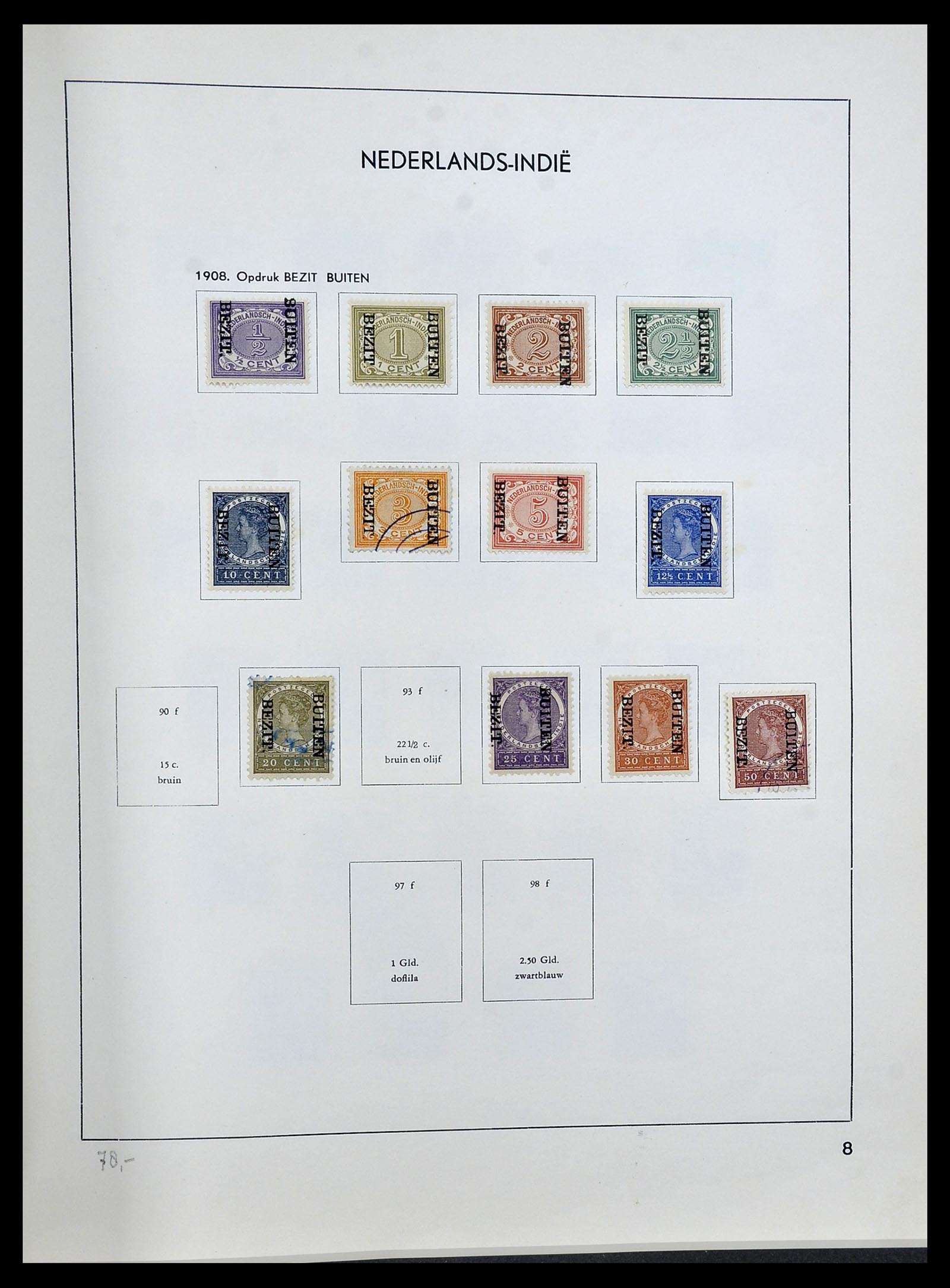 34477 007 - Postzegelverzameling 34477 Nederlands Indië 1864-1962.