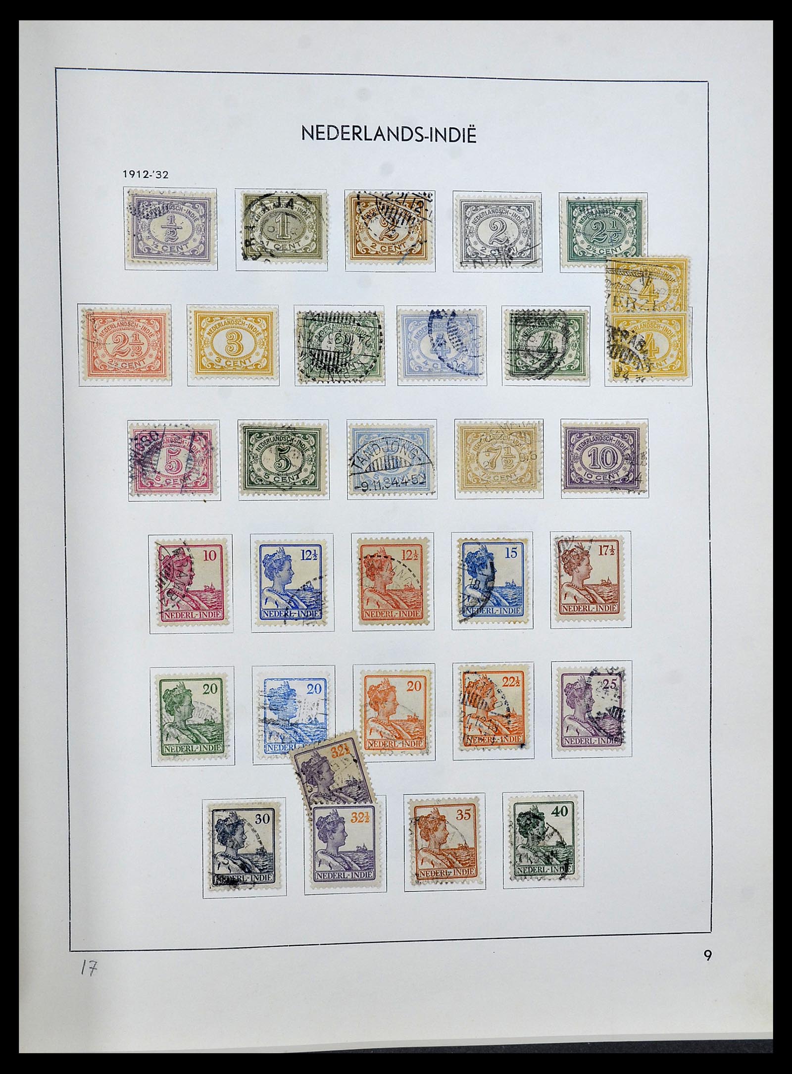 34477 008 - Postzegelverzameling 34477 Nederlands Indië 1864-1962.