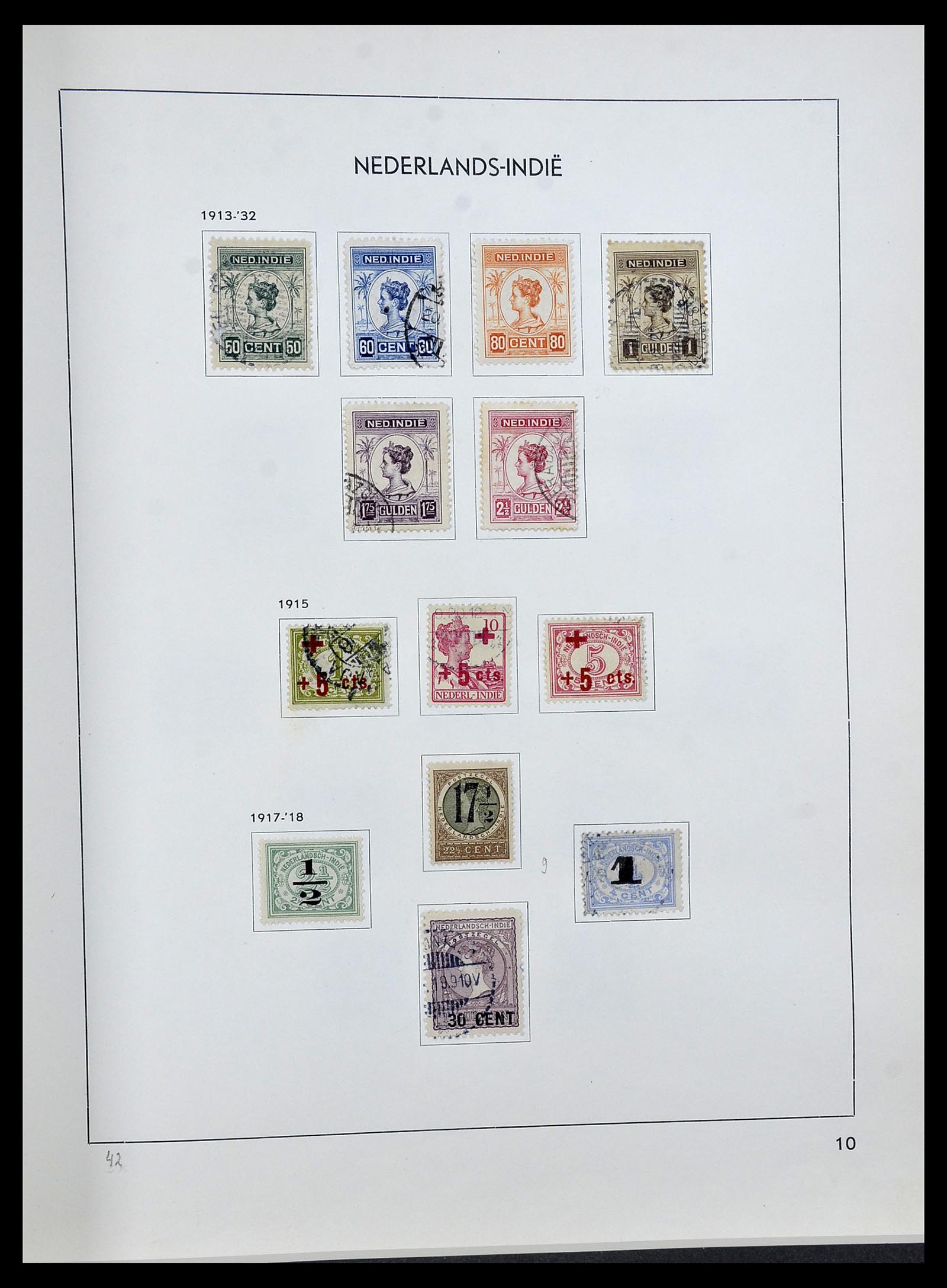 34477 009 - Postzegelverzameling 34477 Nederlands Indië 1864-1962.