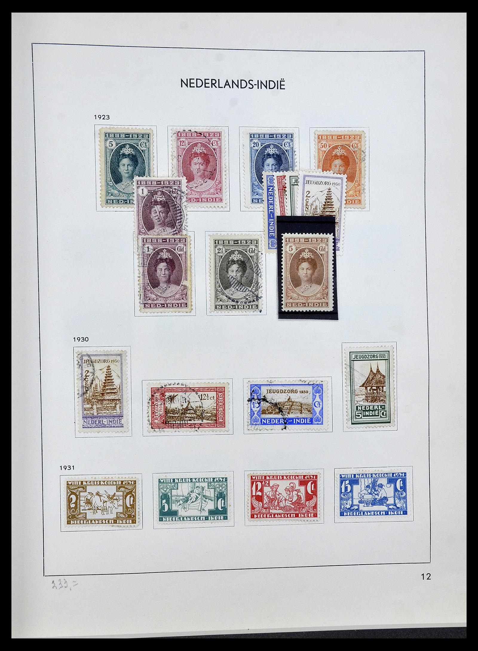 34477 011 - Postzegelverzameling 34477 Nederlands Indië 1864-1962.