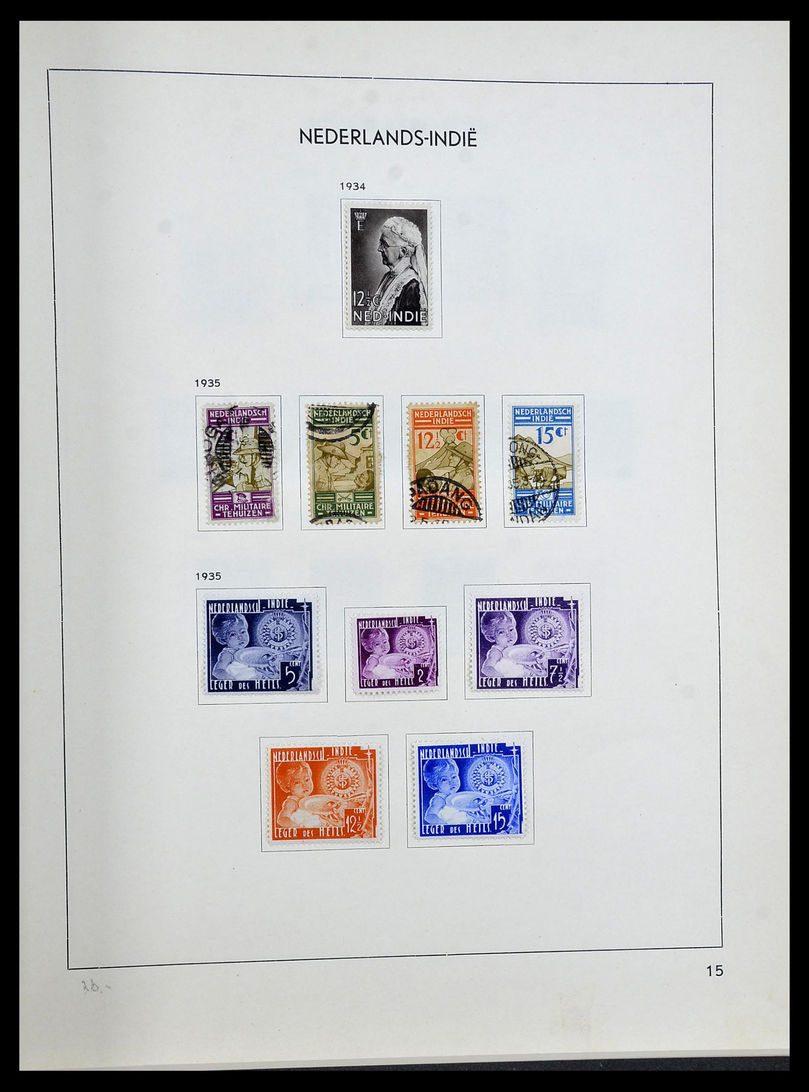 34477 014 - Postzegelverzameling 34477 Nederlands Indië 1864-1962.
