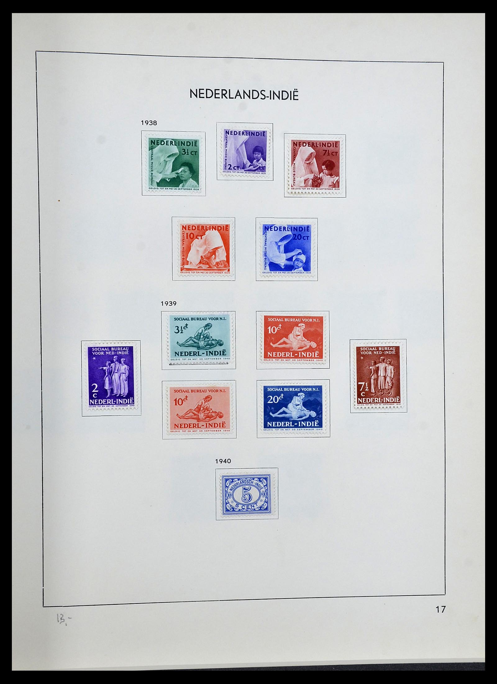 34477 016 - Postzegelverzameling 34477 Nederlands Indië 1864-1962.