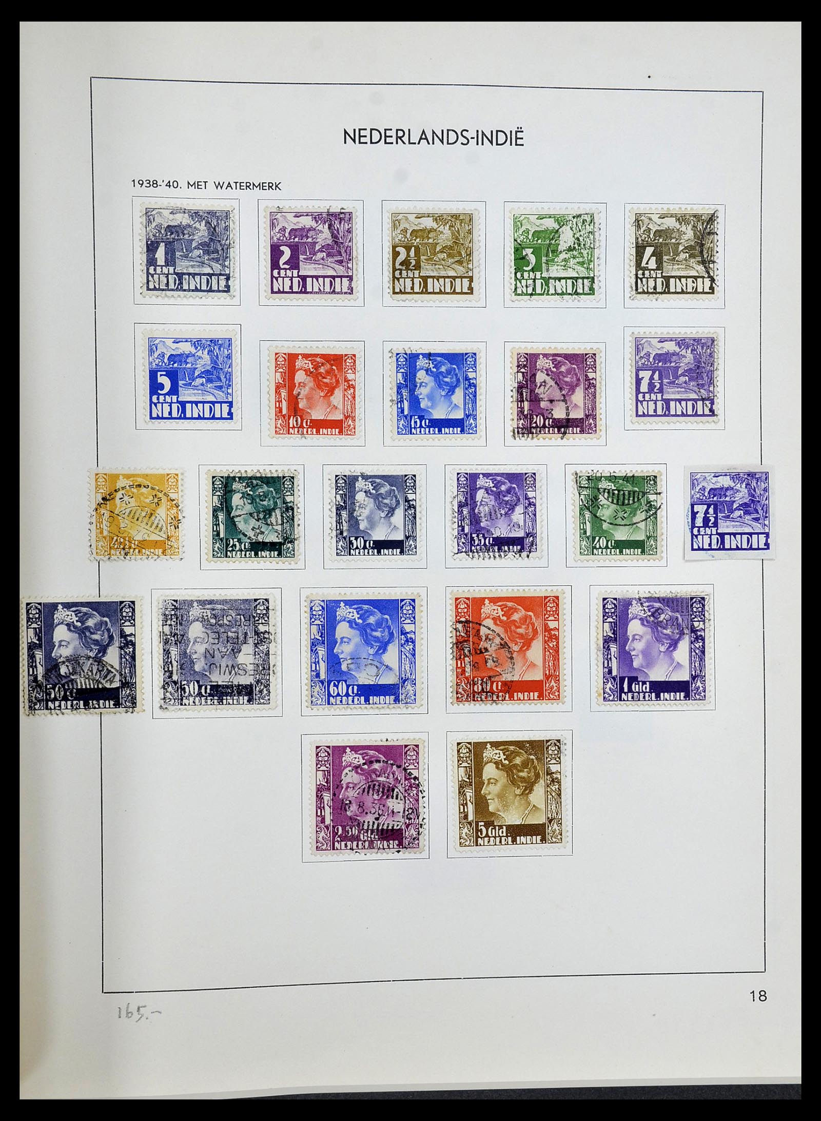 34477 017 - Postzegelverzameling 34477 Nederlands Indië 1864-1962.