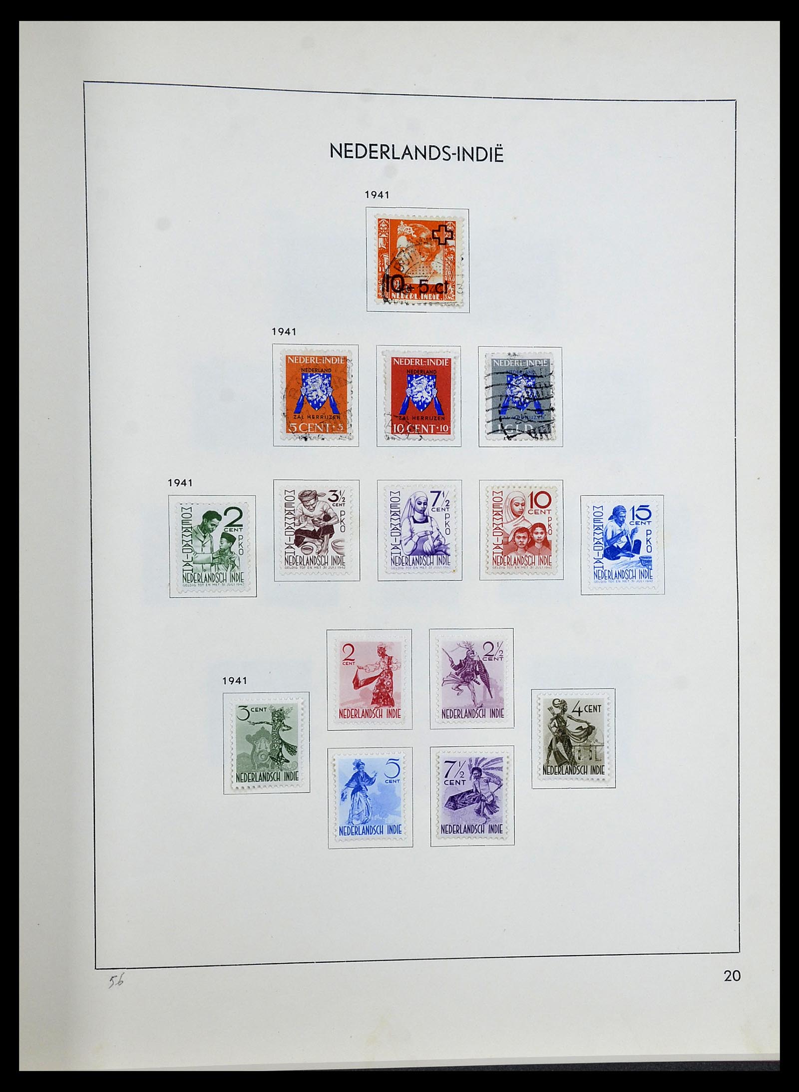 34477 019 - Postzegelverzameling 34477 Nederlands Indië 1864-1962.