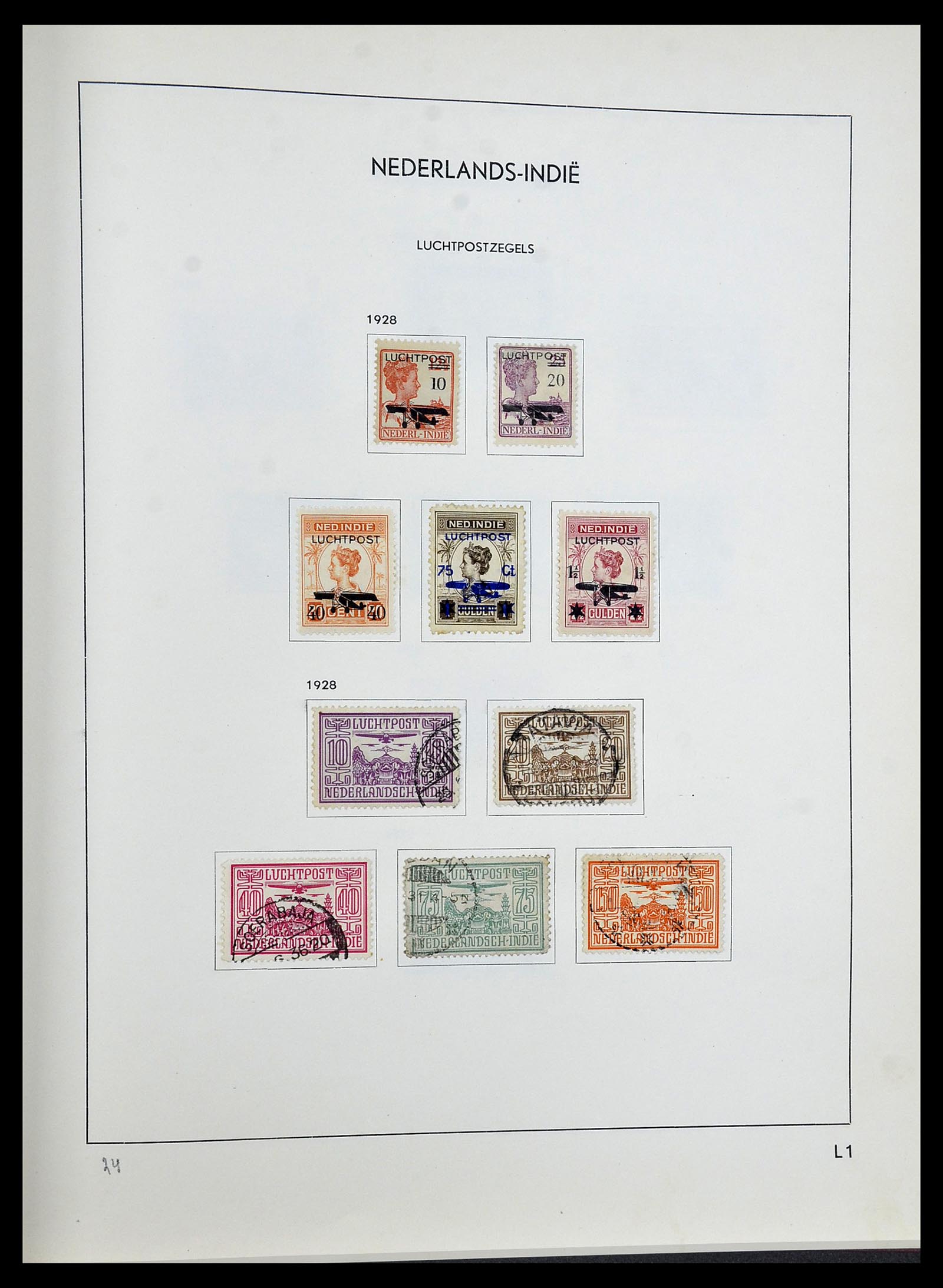 34477 024 - Postzegelverzameling 34477 Nederlands Indië 1864-1962.