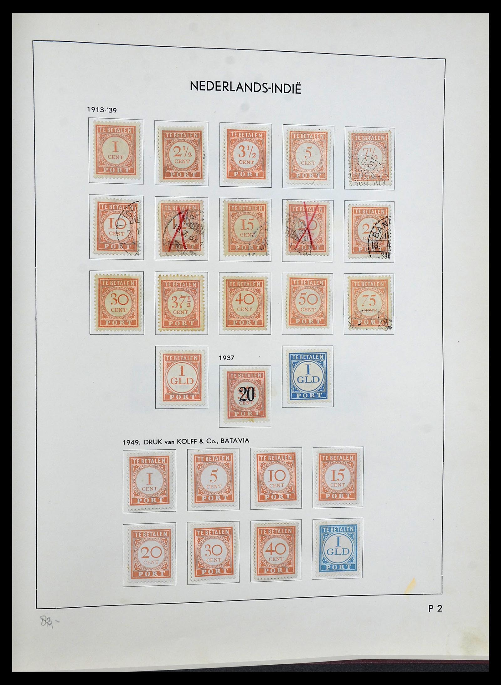 34477 027 - Postzegelverzameling 34477 Nederlands Indië 1864-1962.