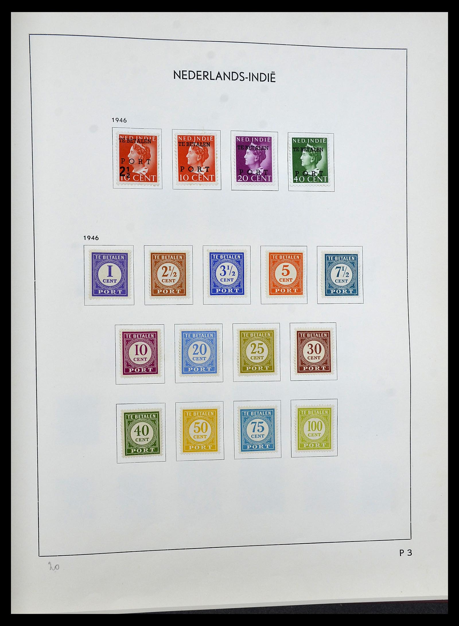 34477 028 - Postzegelverzameling 34477 Nederlands Indië 1864-1962.
