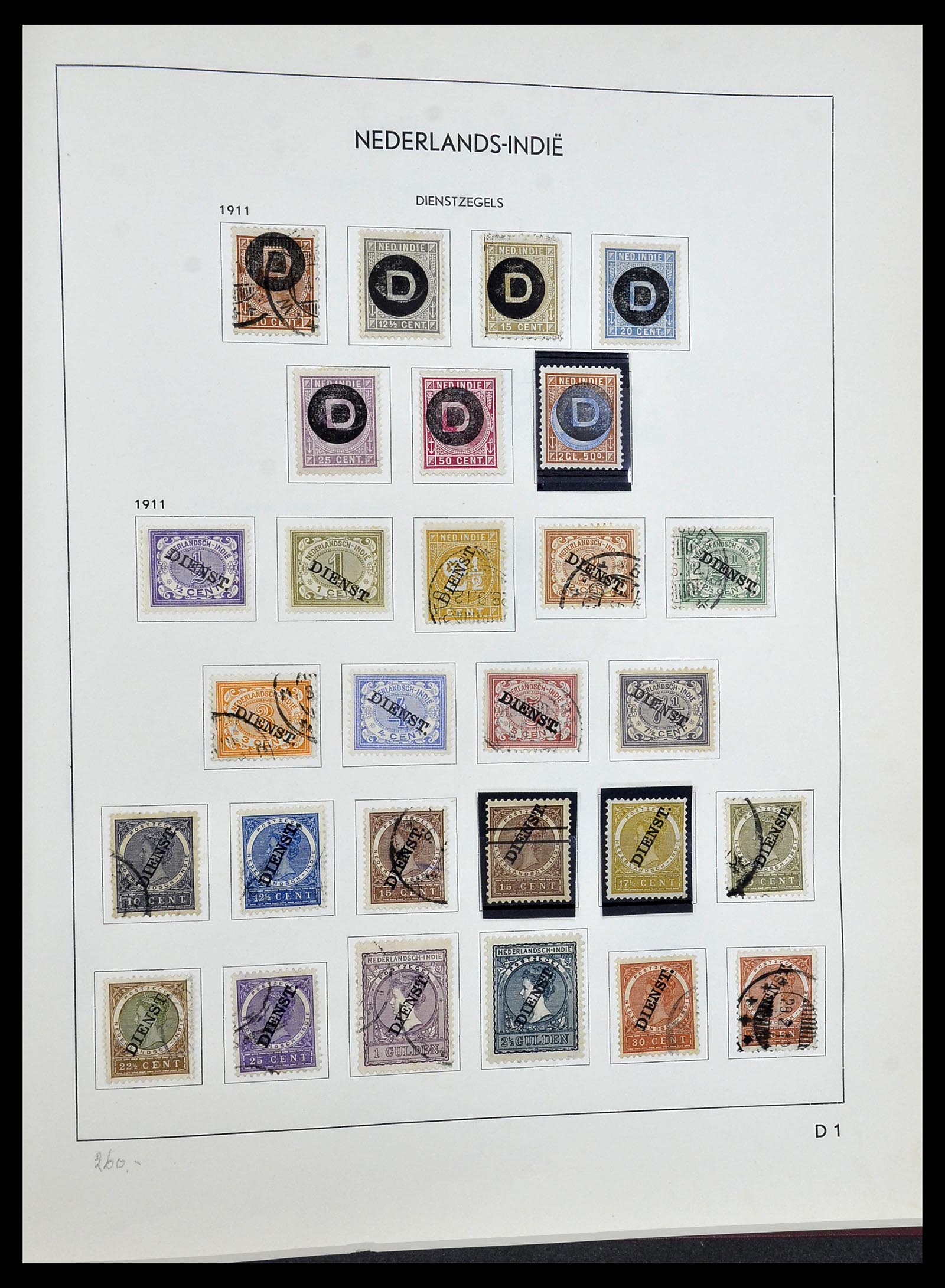 34477 029 - Postzegelverzameling 34477 Nederlands Indië 1864-1962.