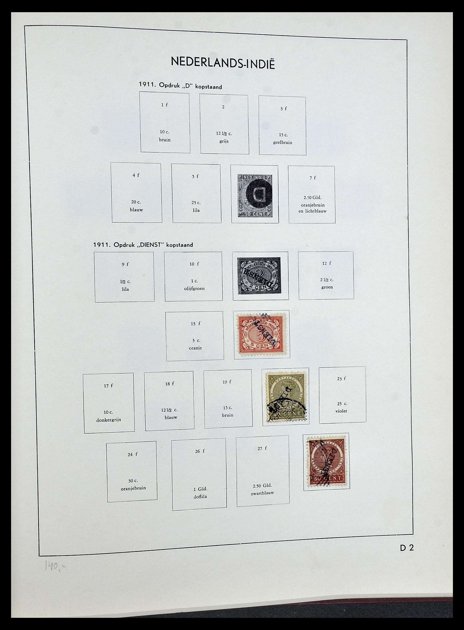 34477 030 - Postzegelverzameling 34477 Nederlands Indië 1864-1962.