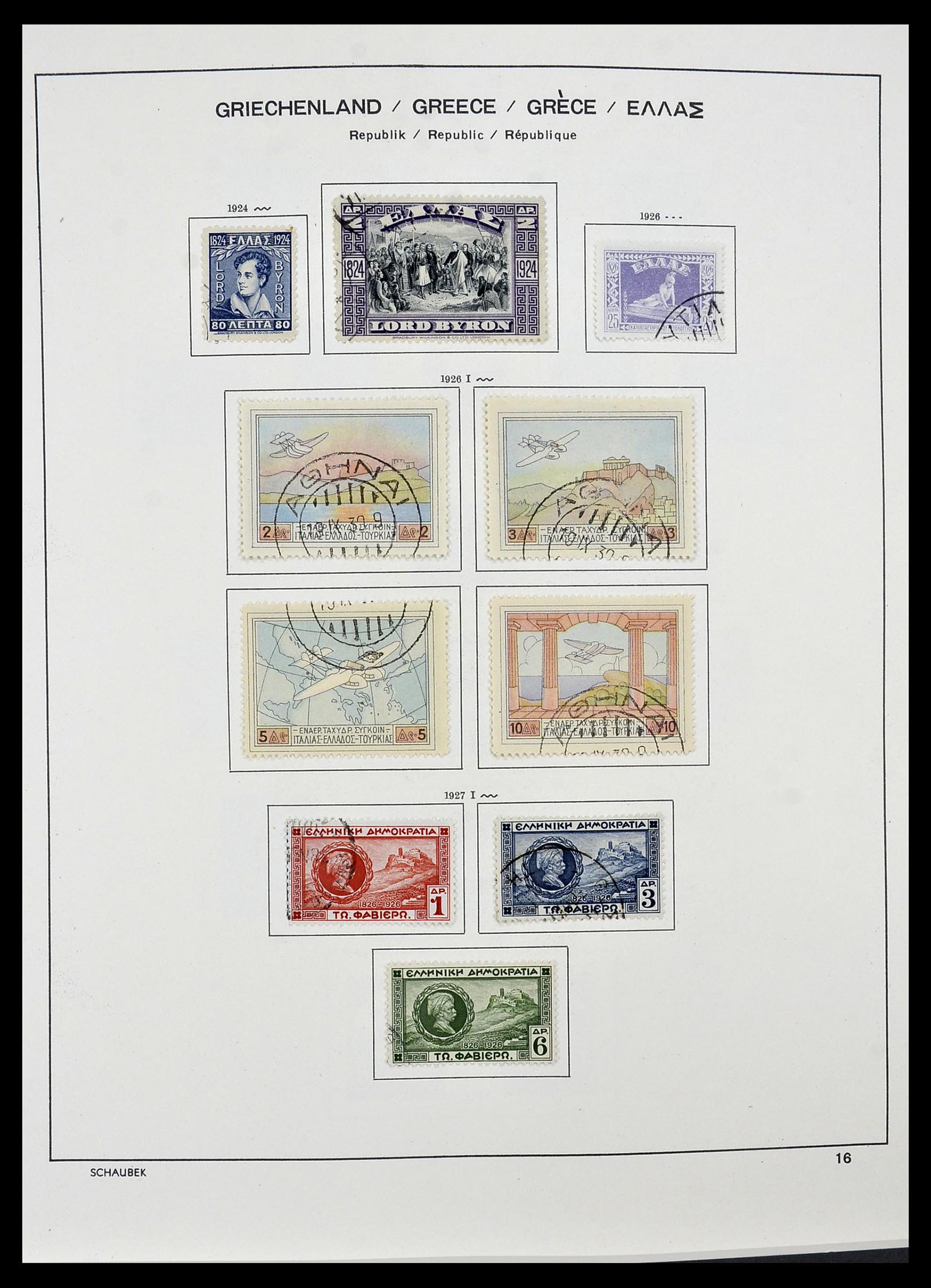34478 005 - Stamp Collection 34478 Greece 1906-1982.