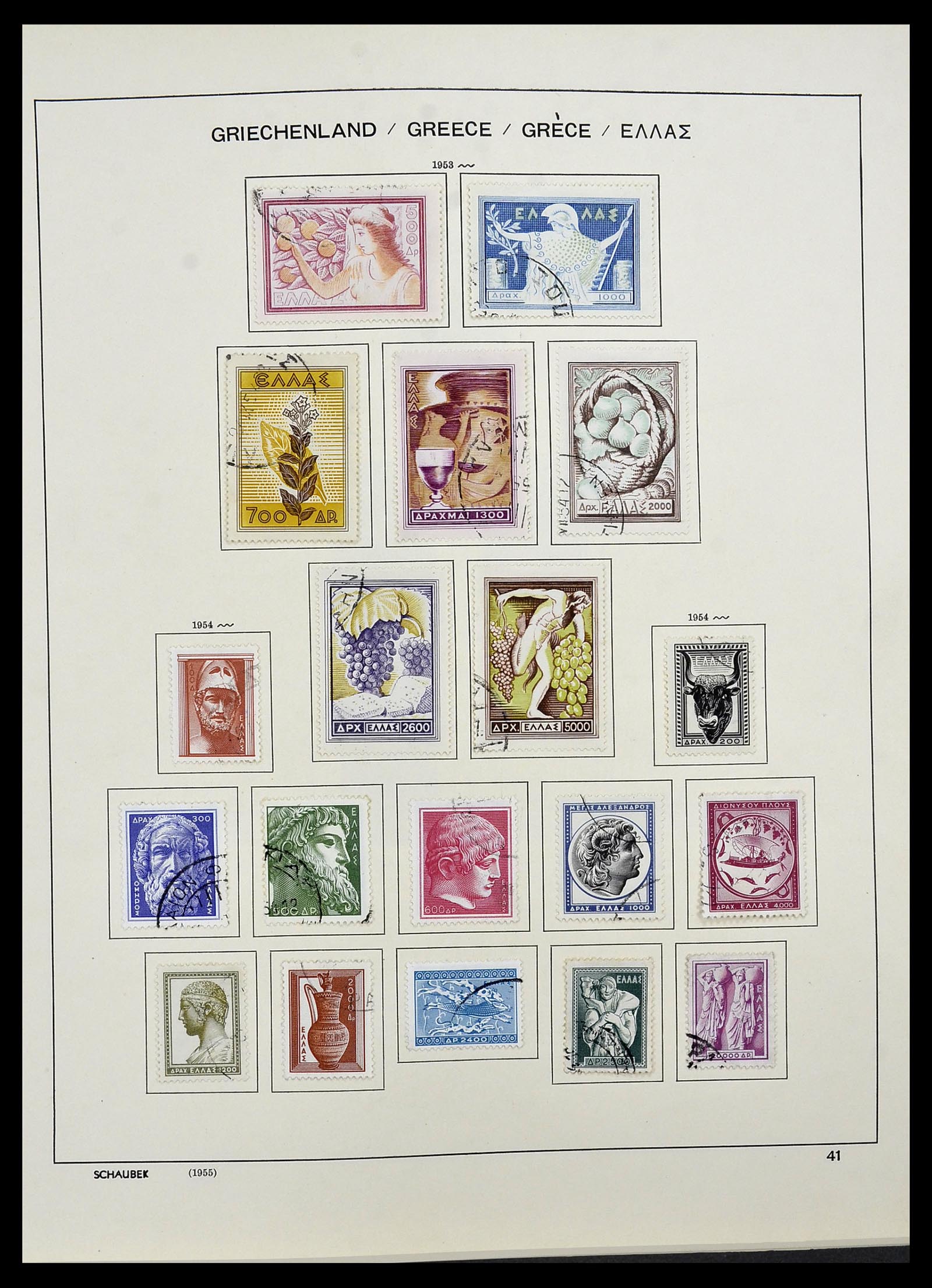 34478 035 - Postzegelverzameling 34478 Griekenland 1906-1982.