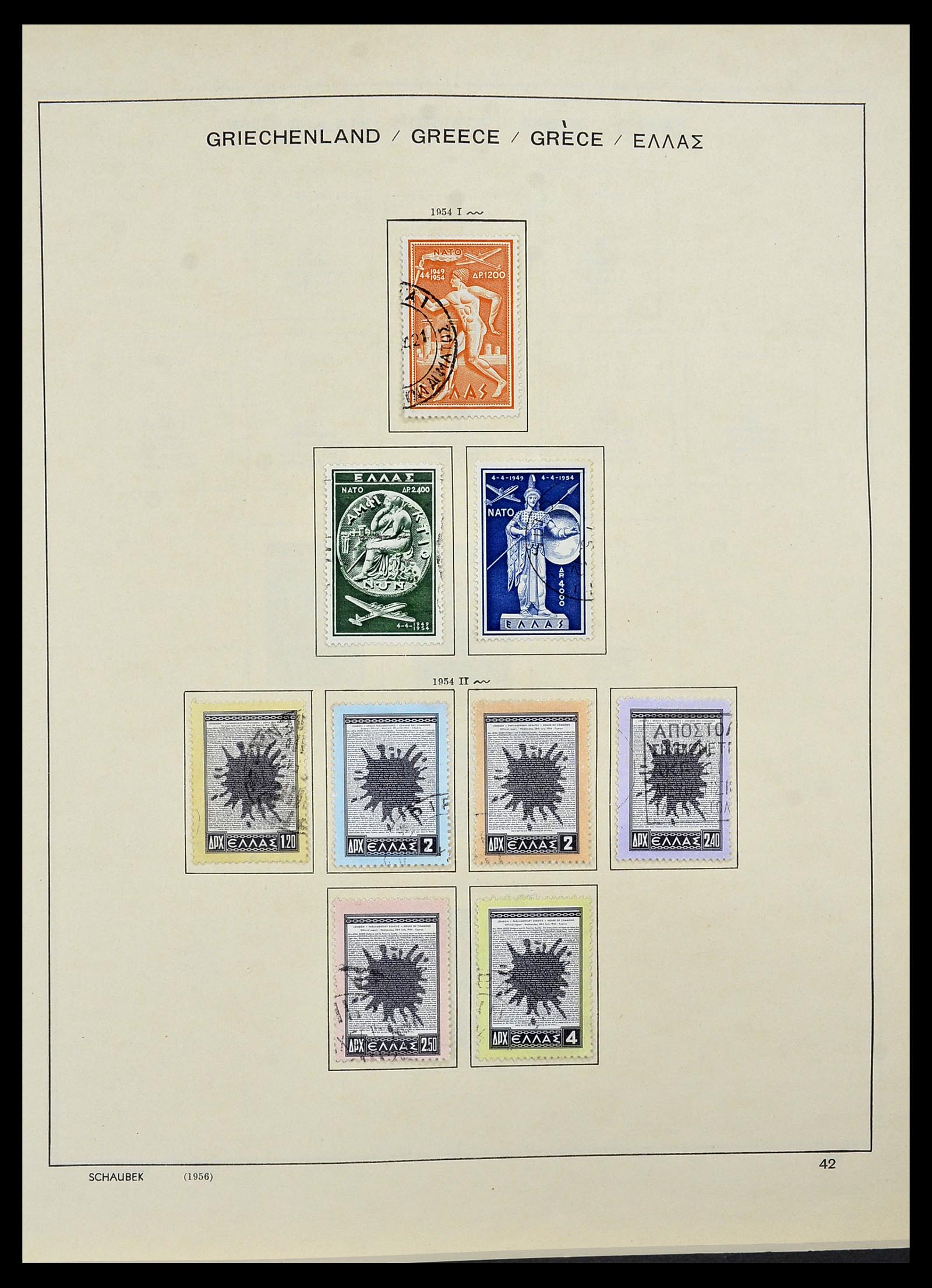 34478 036 - Postzegelverzameling 34478 Griekenland 1906-1982.