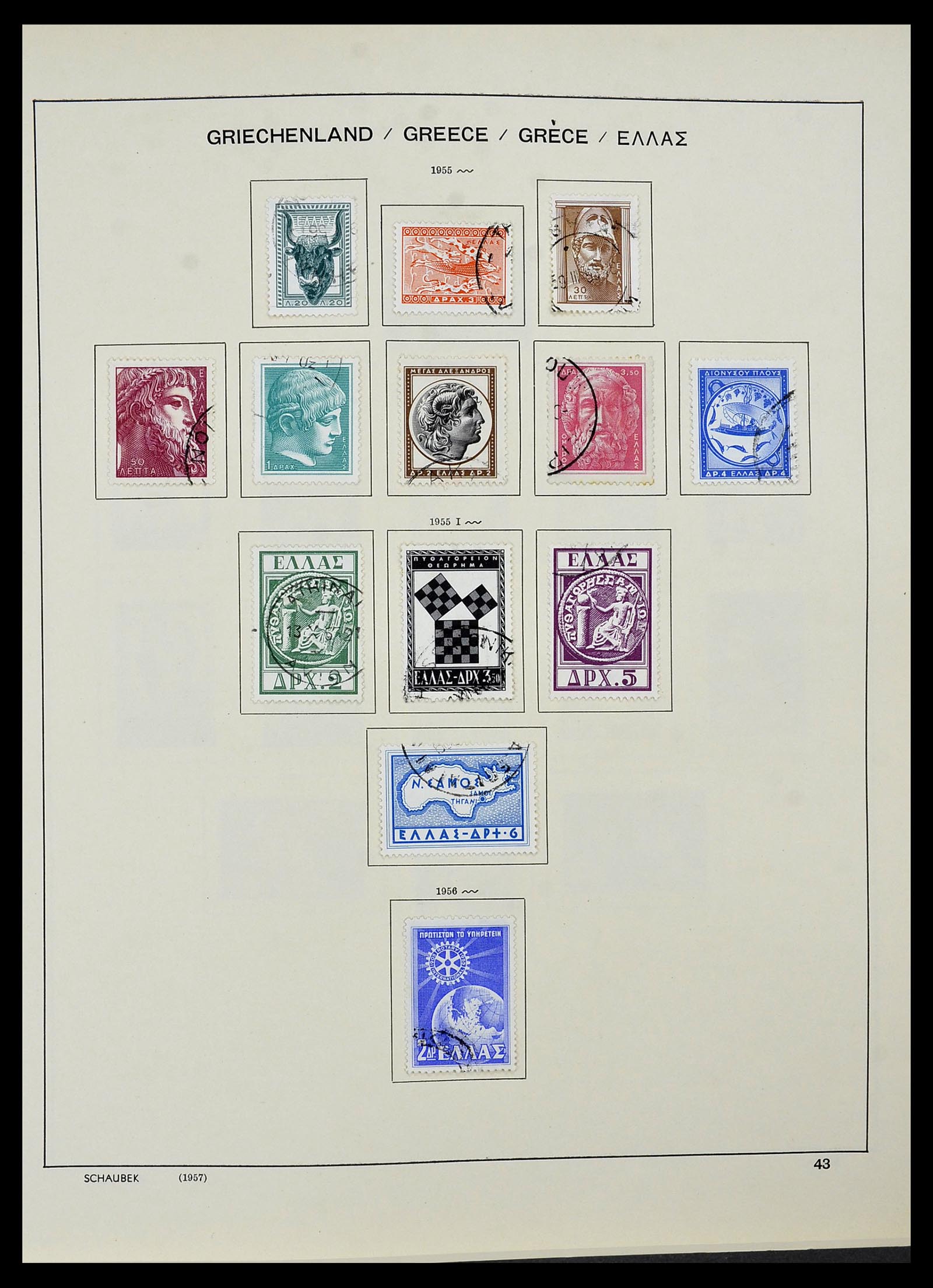 34478 038 - Postzegelverzameling 34478 Griekenland 1906-1982.