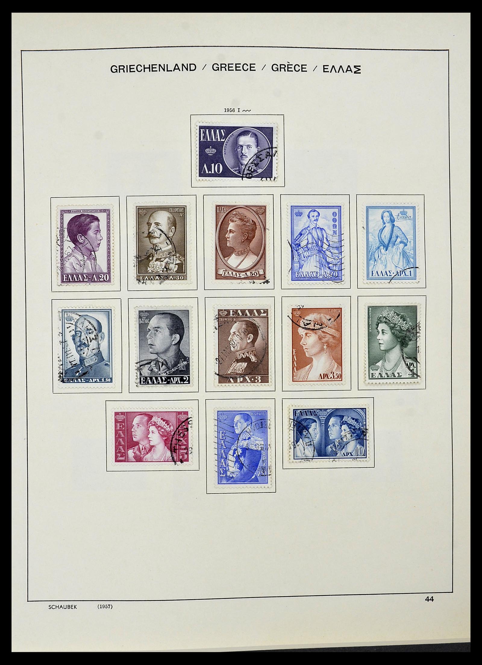 34478 040 - Postzegelverzameling 34478 Griekenland 1906-1982.